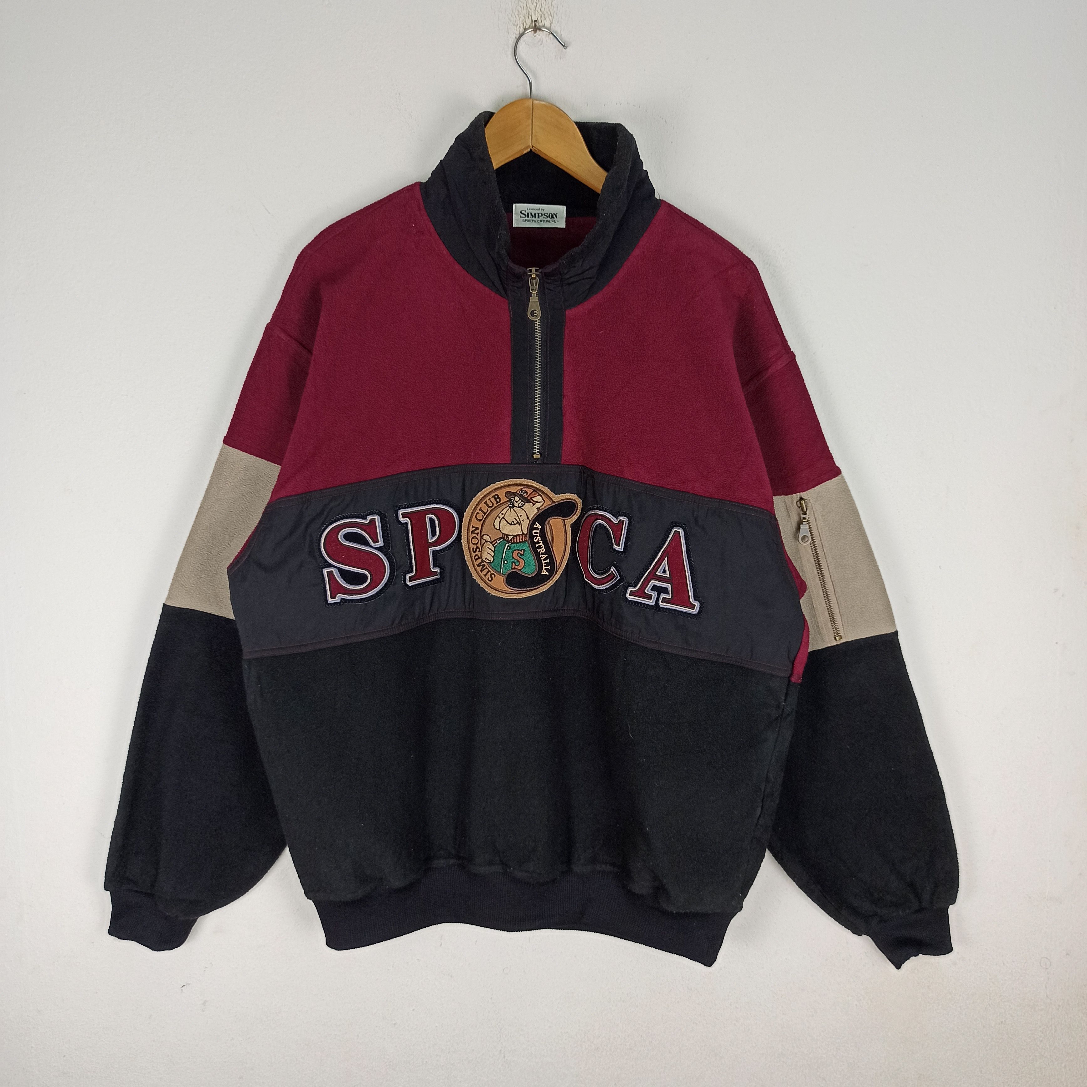 Cartoon Network 🔥Rare🔥 Simpson Australia Big Logo Fleece Sweatshirt Size US L / EU 52-54 / 3 - 1 Thumbnail