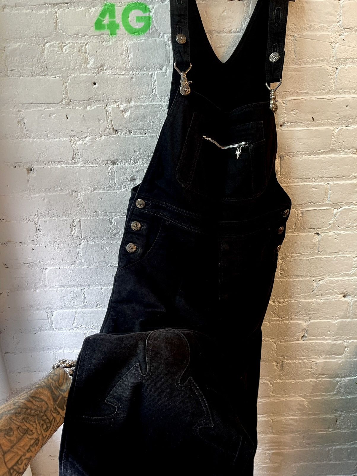 Chrome Hearts Chrome Hearts SZ34 Cargo Overalls Jumpsuit Jeans Size US 34 / EU 50 - 3 Thumbnail