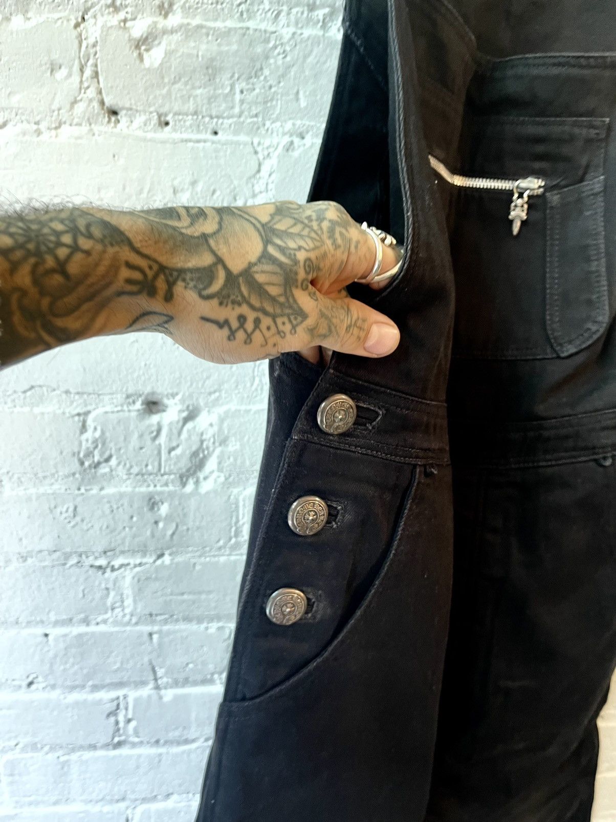 Chrome Hearts Chrome Hearts SZ34 Cargo Overalls Jumpsuit Jeans Size US 34 / EU 50 - 10 Thumbnail