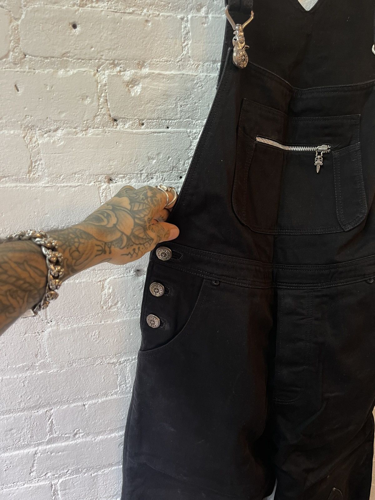 Chrome Hearts Chrome Hearts SZ34 Cargo Overalls Jumpsuit Jeans Size US 34 / EU 50 - 11 Thumbnail
