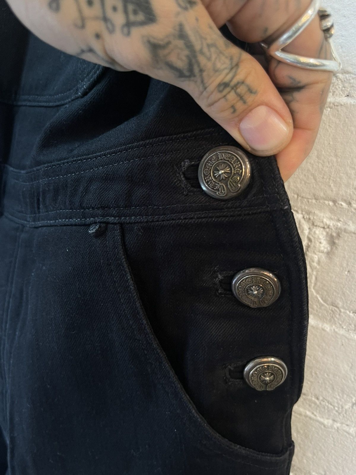 Chrome Hearts Chrome Hearts SZ34 Cargo Overalls Jumpsuit Jeans Size US 34 / EU 50 - 7 Thumbnail