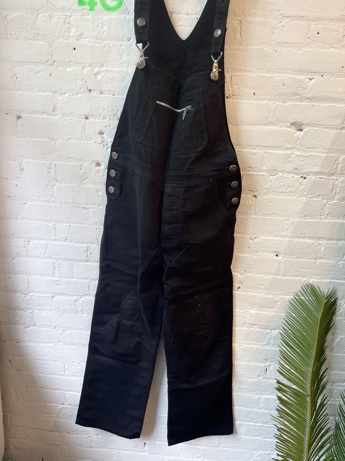Chrome Hearts SZ34 Cargo Overalls Jumpsuit Jeans