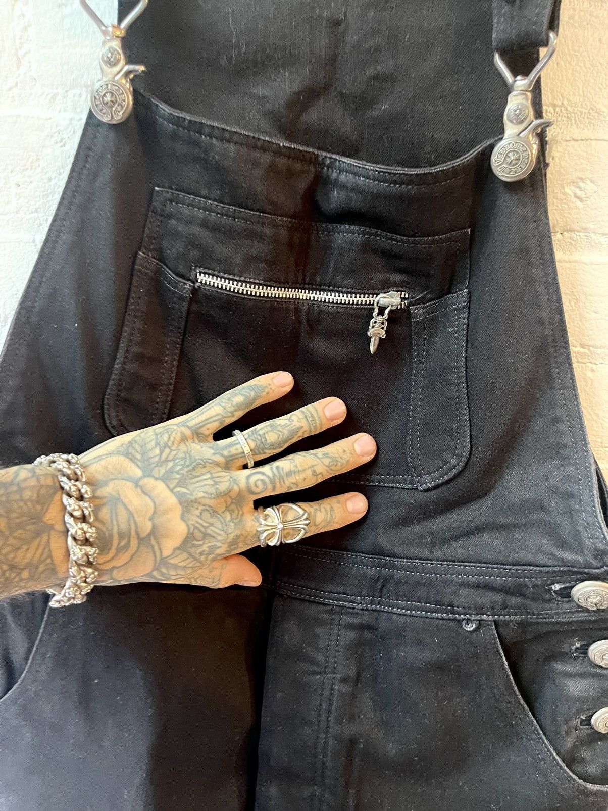 Chrome Hearts Chrome Hearts SZ34 Cargo Overalls Jumpsuit Jeans Size US 34 / EU 50 - 6 Thumbnail