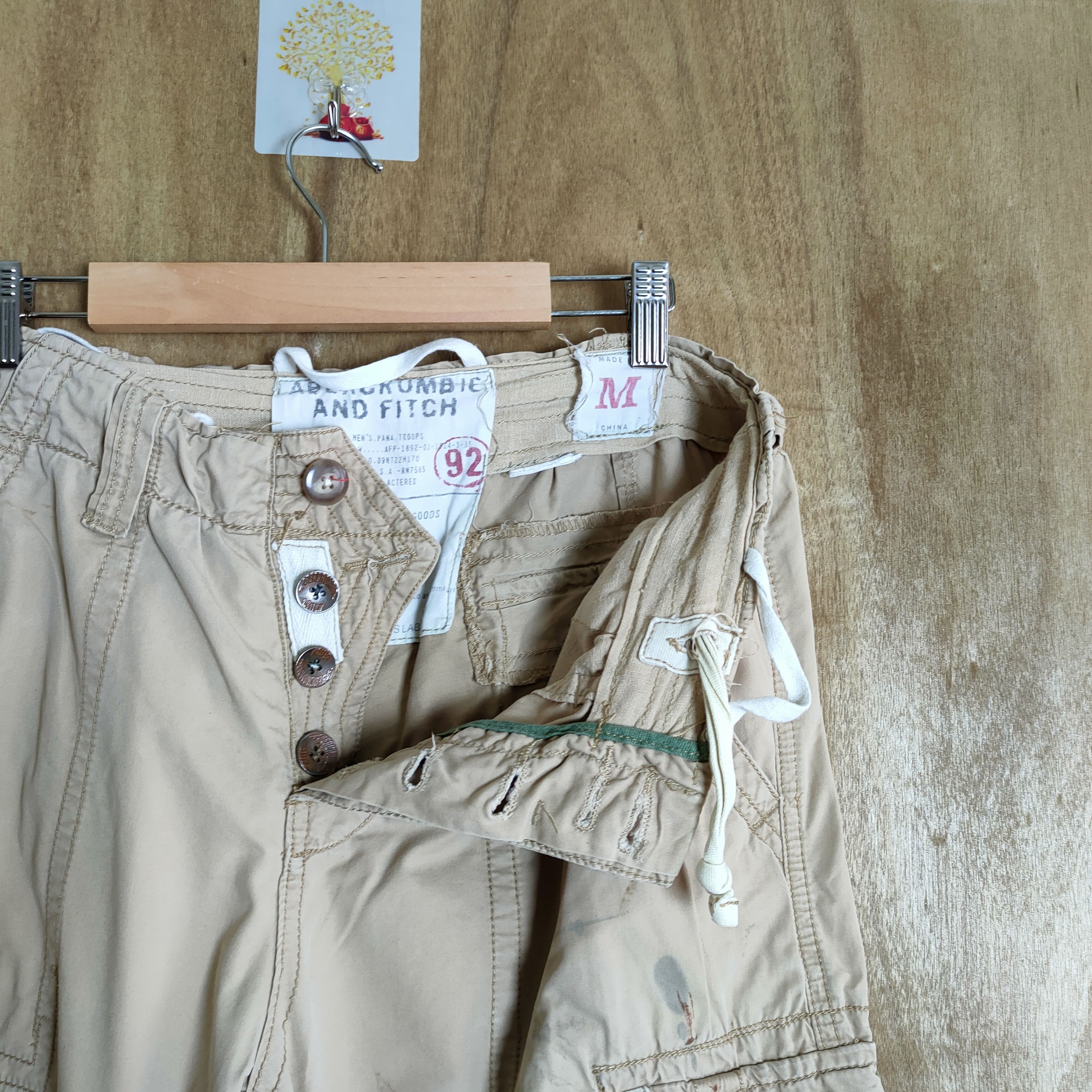Abercrombie & Fitch ABERCROMBIE & FITCH FADED RUSTY CARGO PANTS Size US 30 / EU 46 - 10 Thumbnail