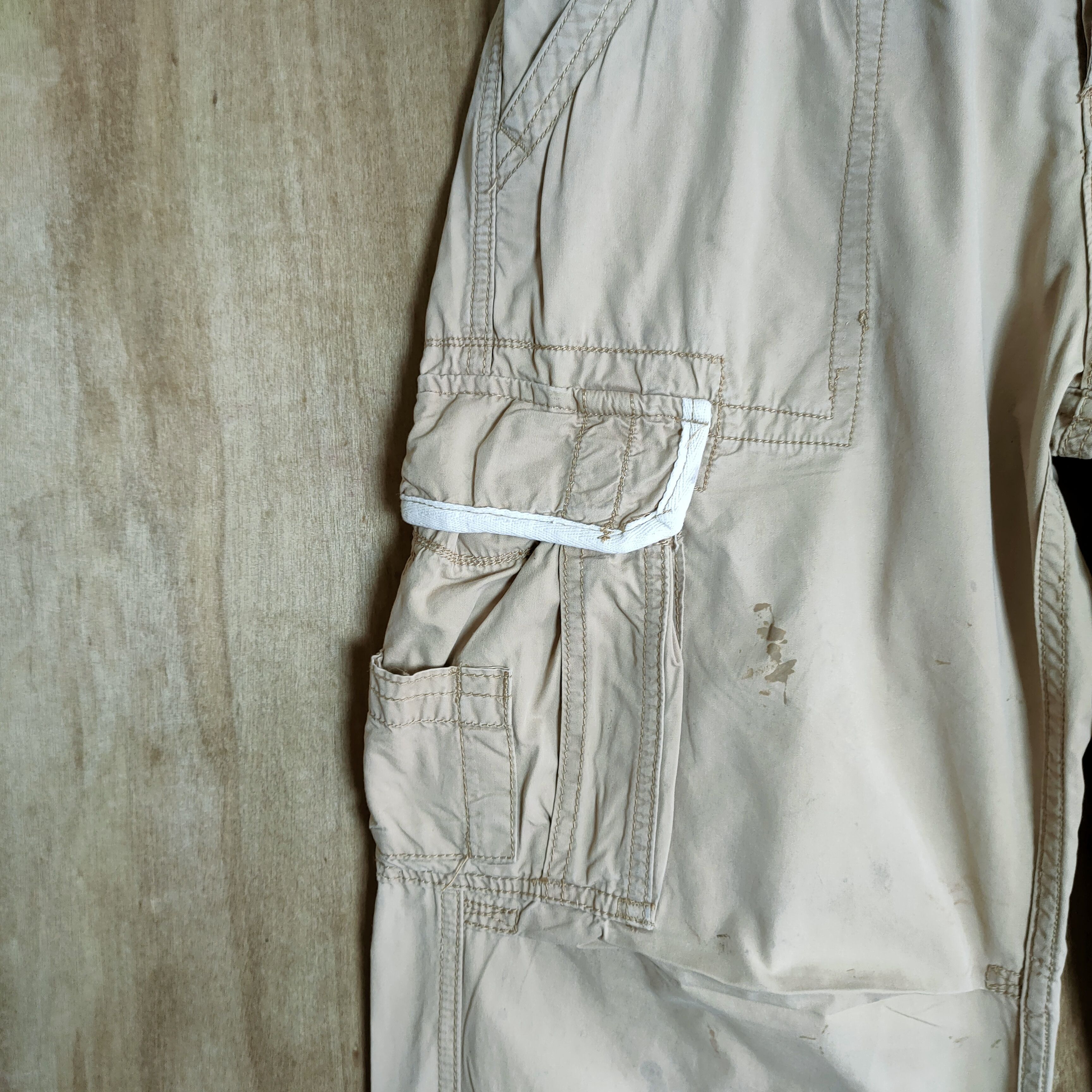 Abercrombie & Fitch ABERCROMBIE & FITCH FADED RUSTY CARGO PANTS Size US 30 / EU 46 - 8 Thumbnail