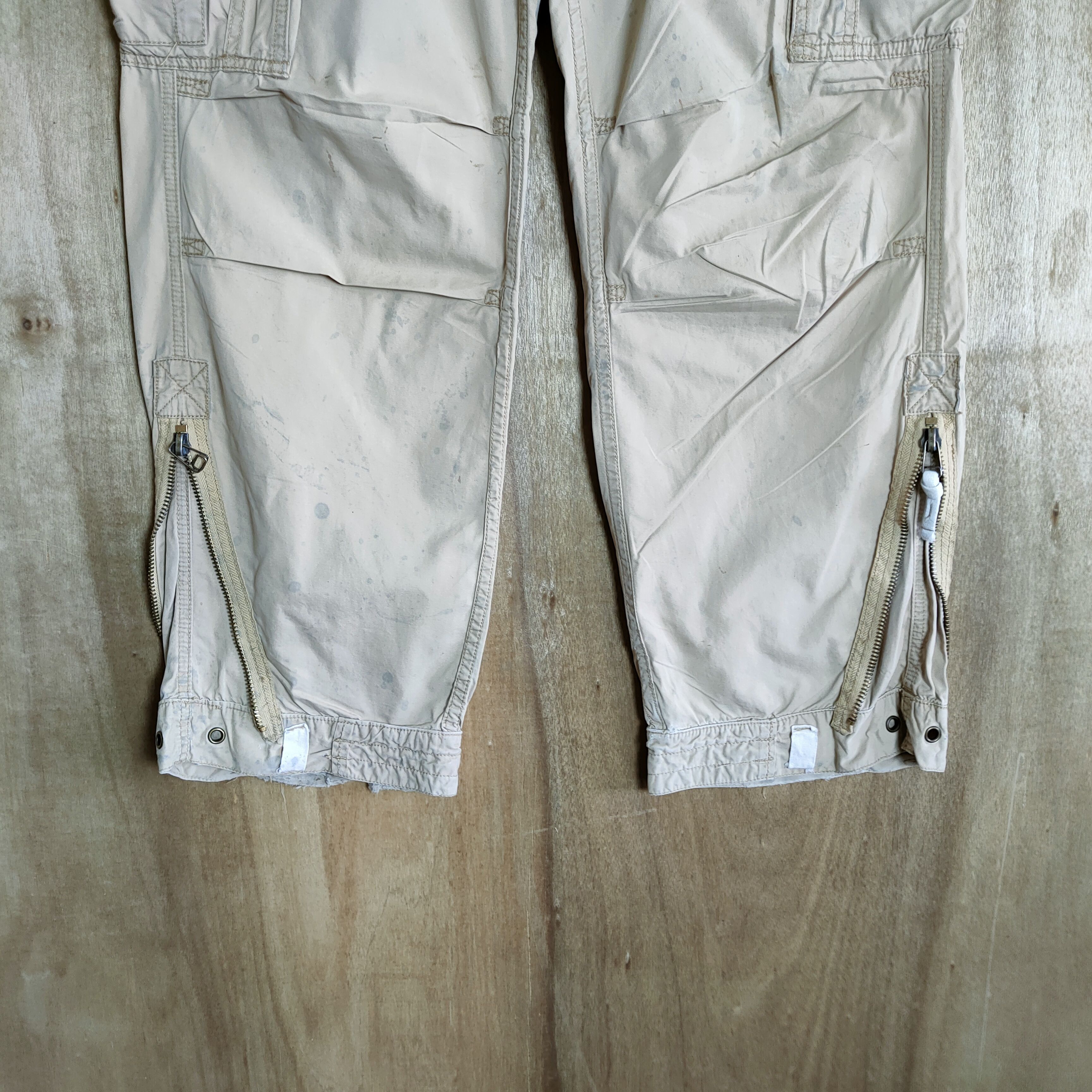 Abercrombie & Fitch ABERCROMBIE & FITCH FADED RUSTY CARGO PANTS Size US 30 / EU 46 - 3 Thumbnail