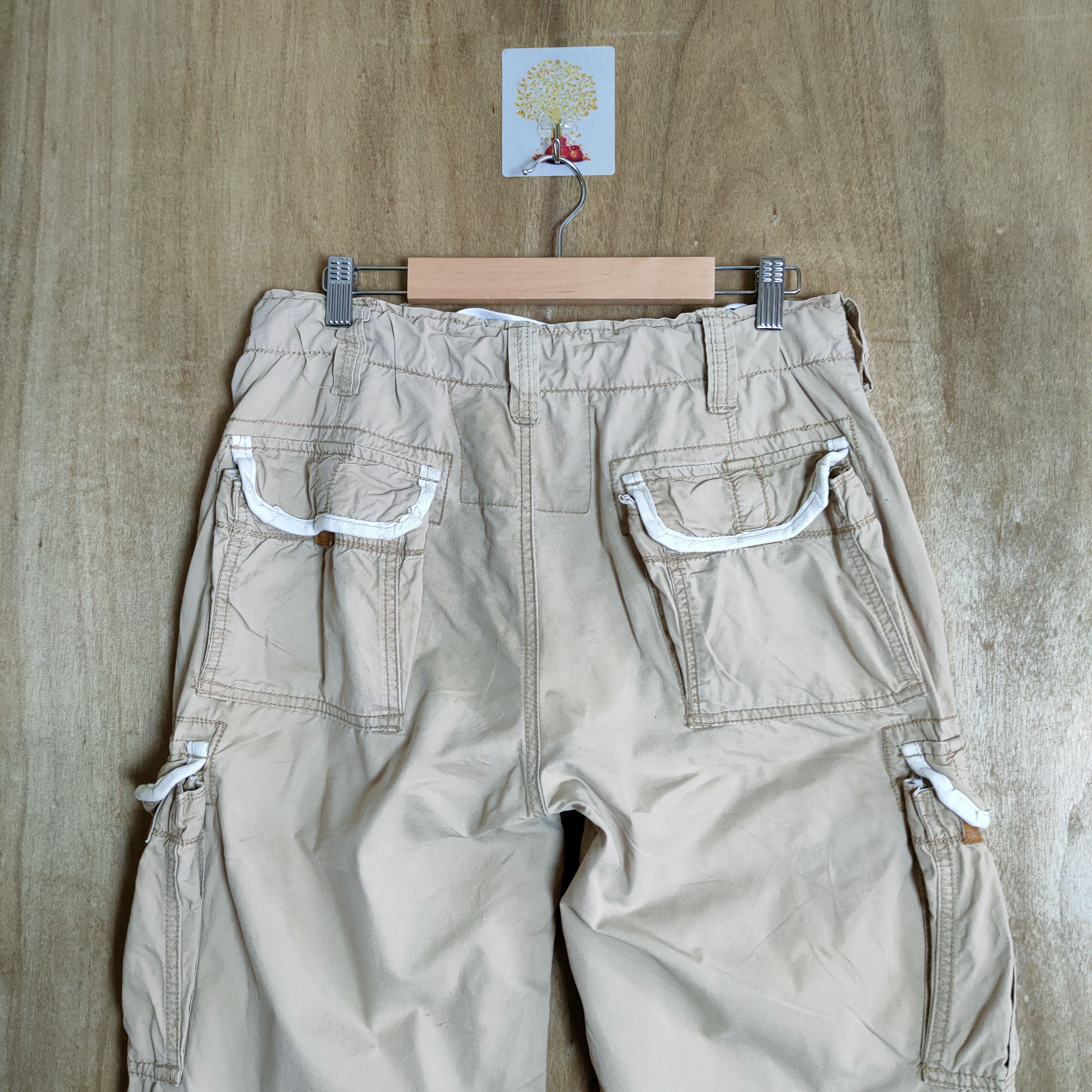 Abercrombie & Fitch ABERCROMBIE & FITCH FADED RUSTY CARGO PANTS Size US 30 / EU 46 - 5 Thumbnail