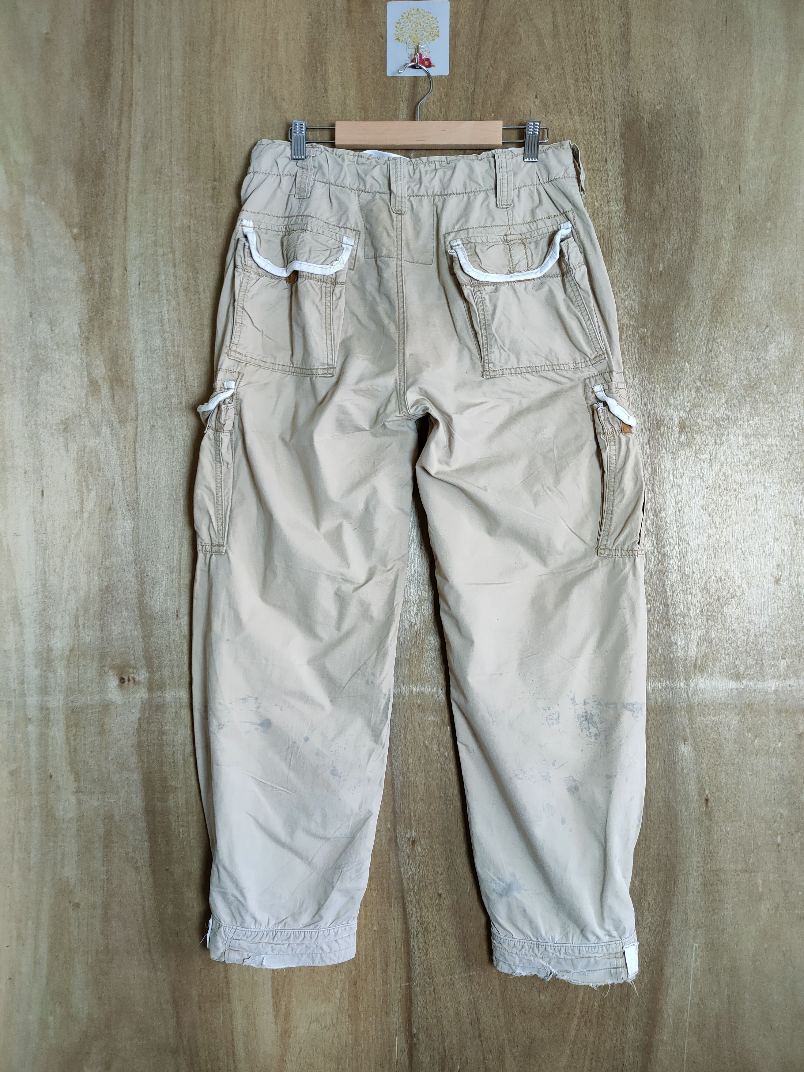 Abercrombie & Fitch ABERCROMBIE & FITCH FADED RUSTY CARGO PANTS Size US 30 / EU 46 - 4 Thumbnail