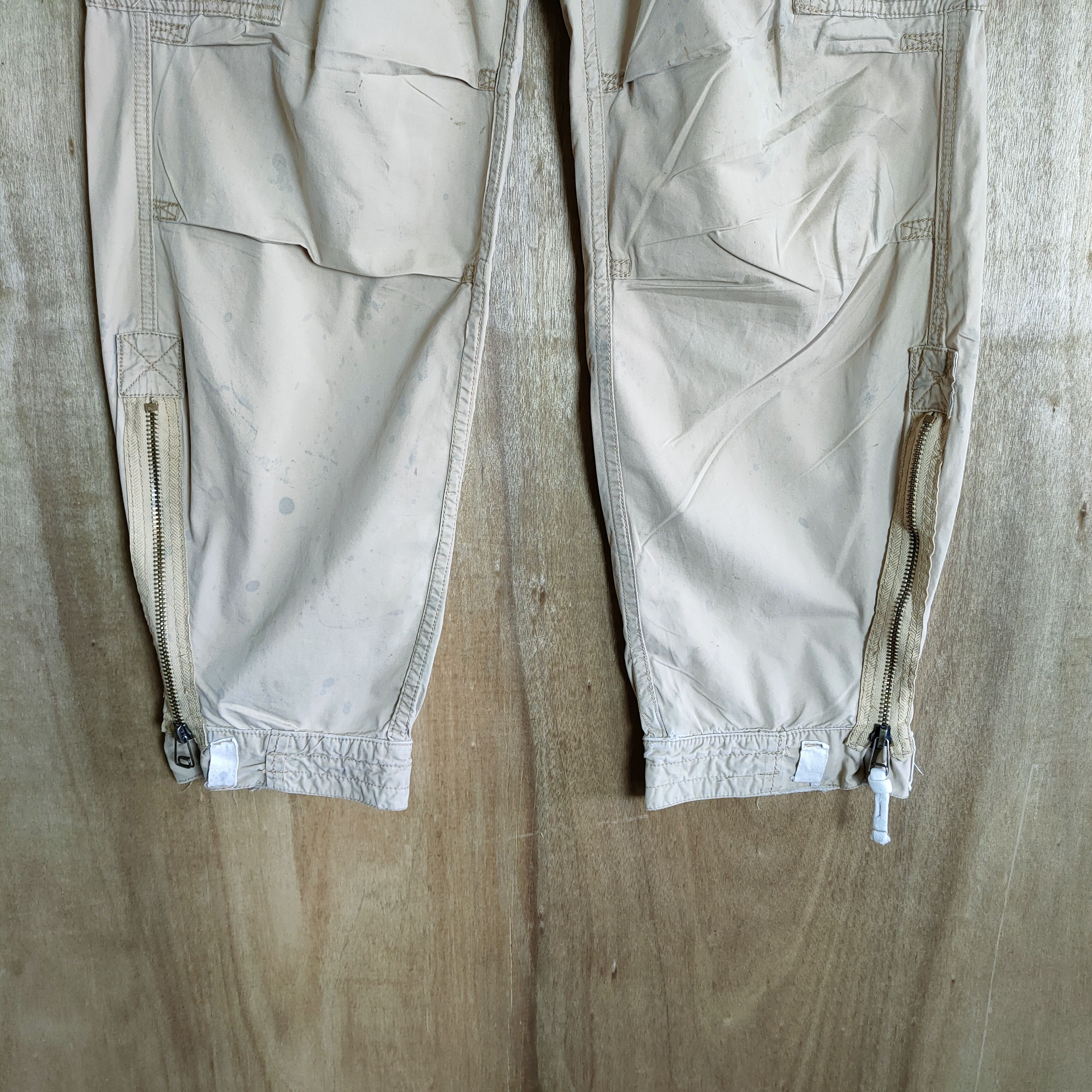 Abercrombie & Fitch ABERCROMBIE & FITCH FADED RUSTY CARGO PANTS Size US 30 / EU 46 - 9 Thumbnail