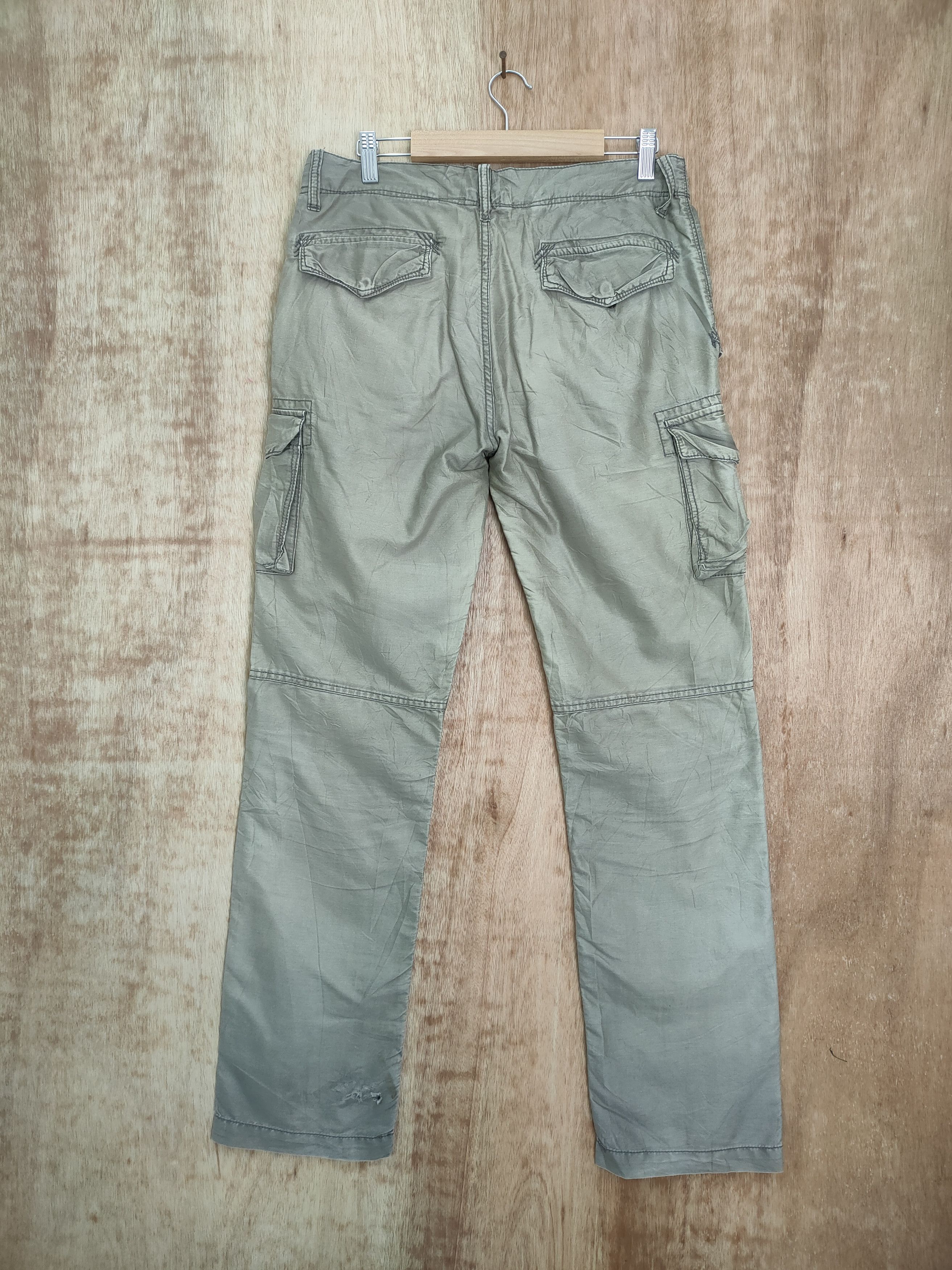 Japanese Brand BACK NUMBER FADED TYE DYE CARGO PANTS Size US 30 / EU 46 - 5 Thumbnail