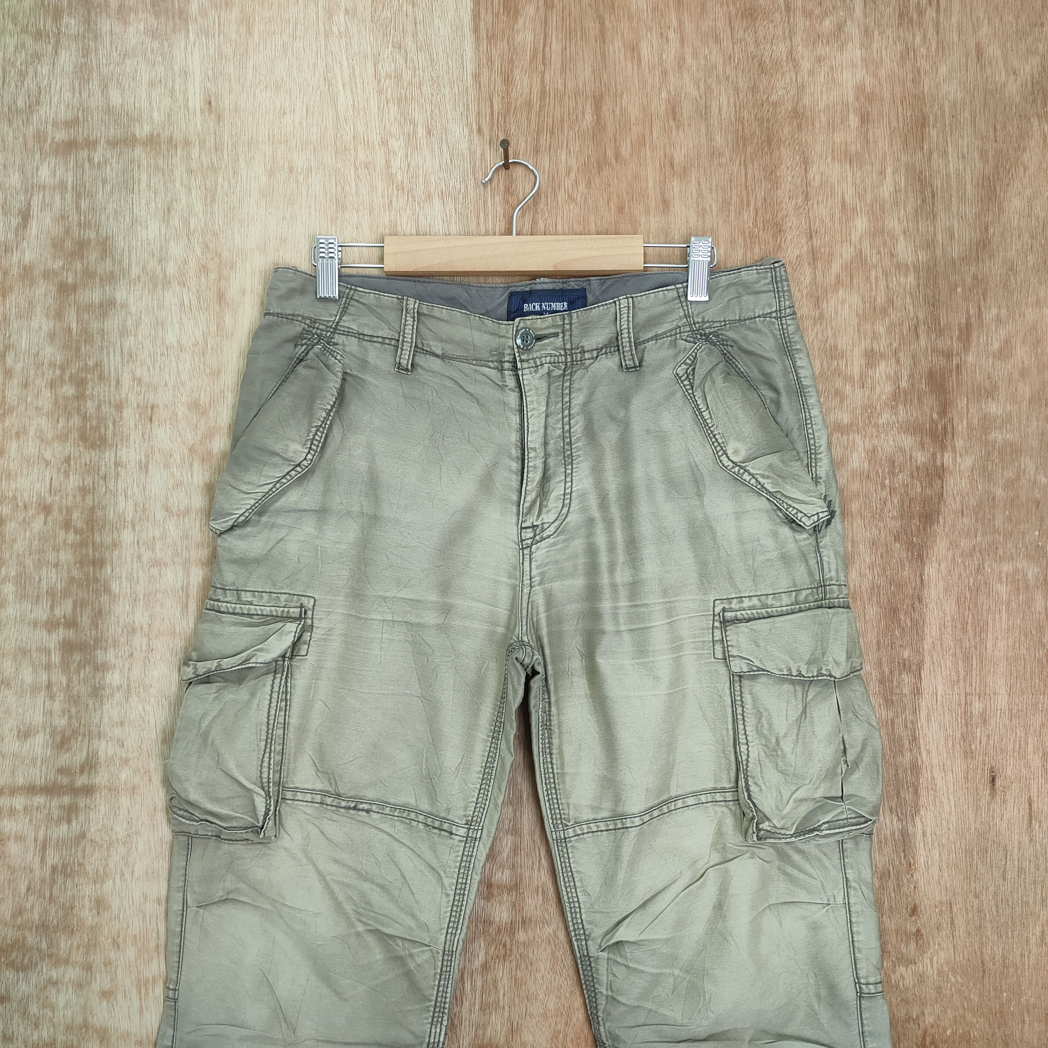 Japanese Brand BACK NUMBER FADED TYE DYE CARGO PANTS Size US 30 / EU 46 - 2 Thumbnail