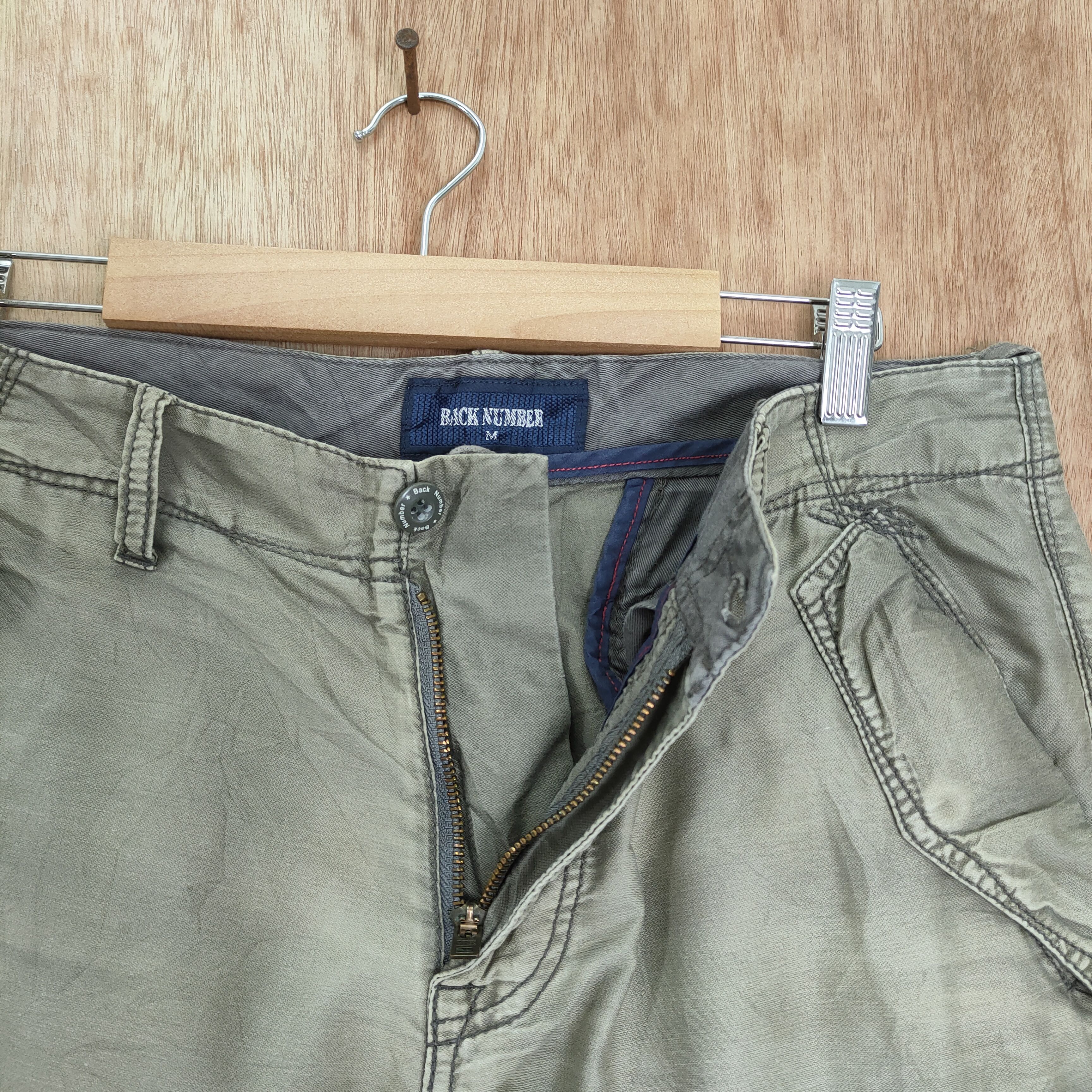 Japanese Brand BACK NUMBER FADED TYE DYE CARGO PANTS Size US 30 / EU 46 - 4 Thumbnail