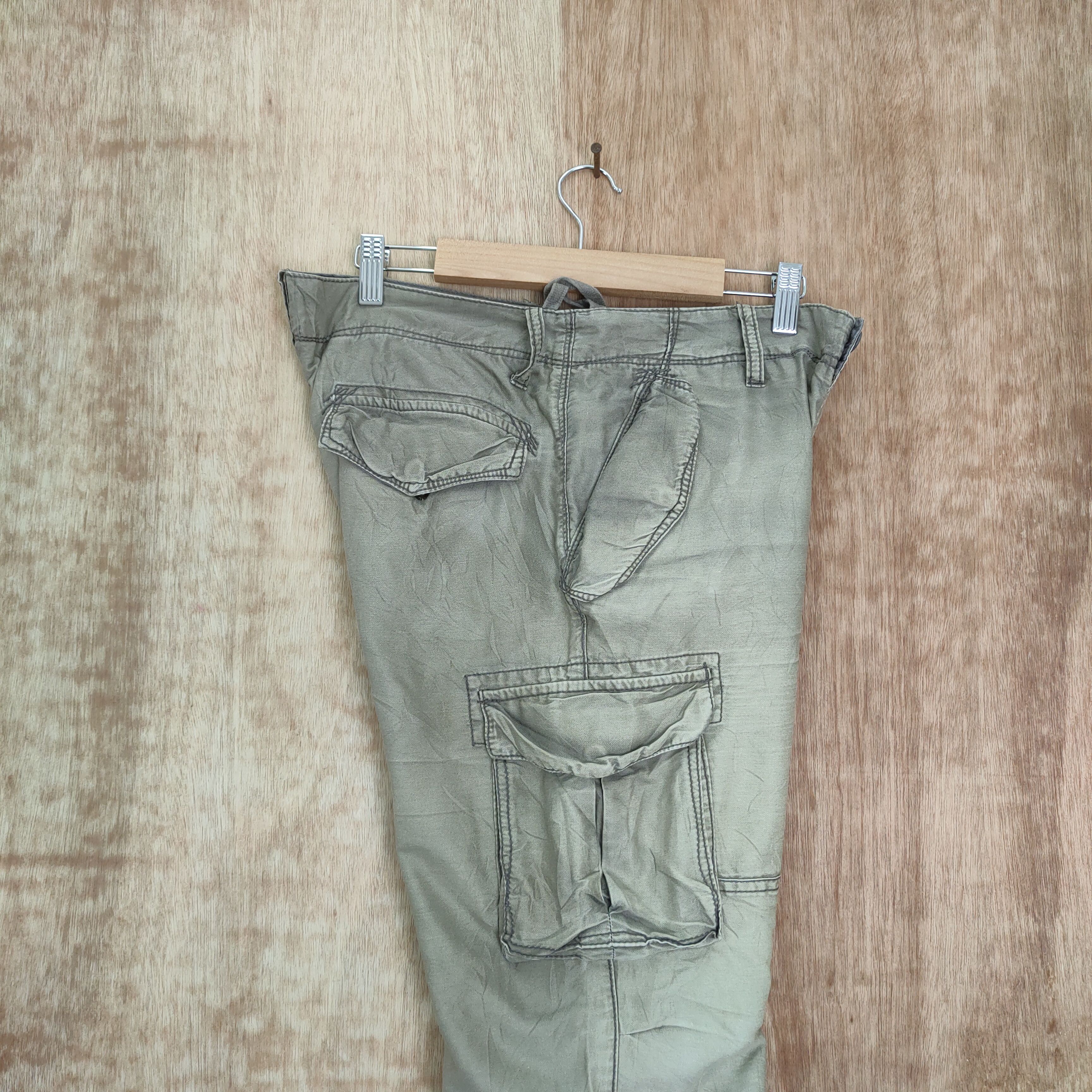 Japanese Brand BACK NUMBER FADED TYE DYE CARGO PANTS Size US 30 / EU 46 - 10 Thumbnail