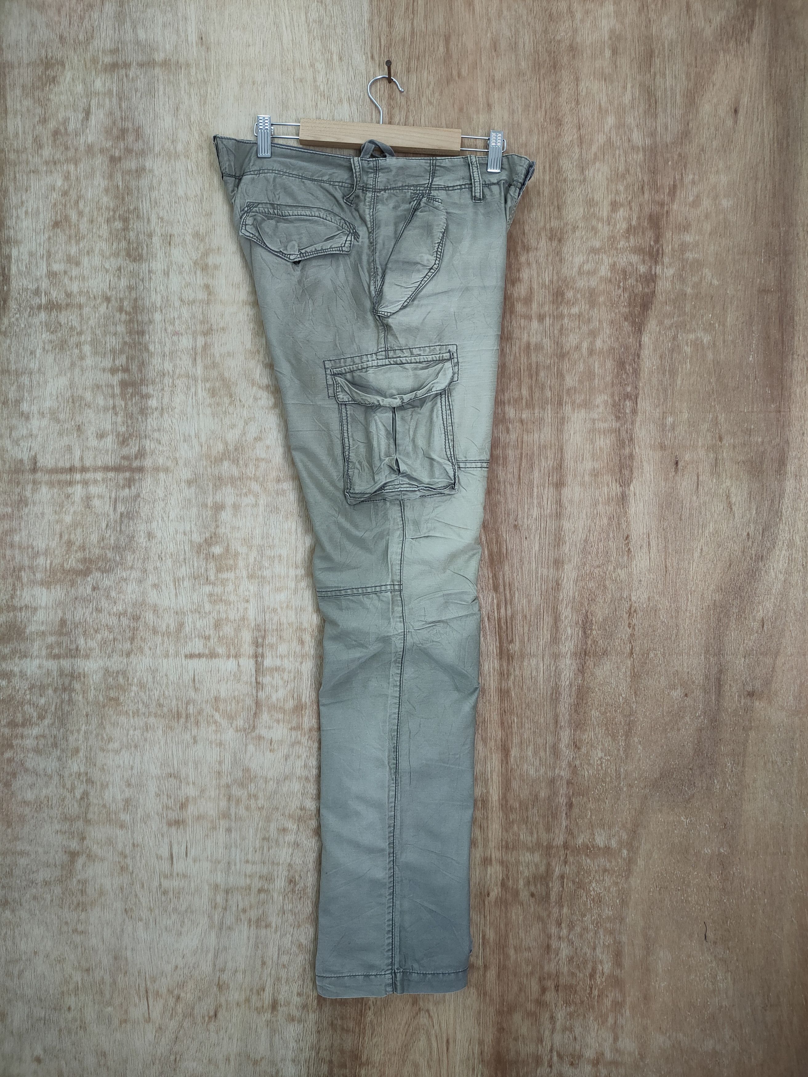 Japanese Brand BACK NUMBER FADED TYE DYE CARGO PANTS Size US 30 / EU 46 - 6 Thumbnail