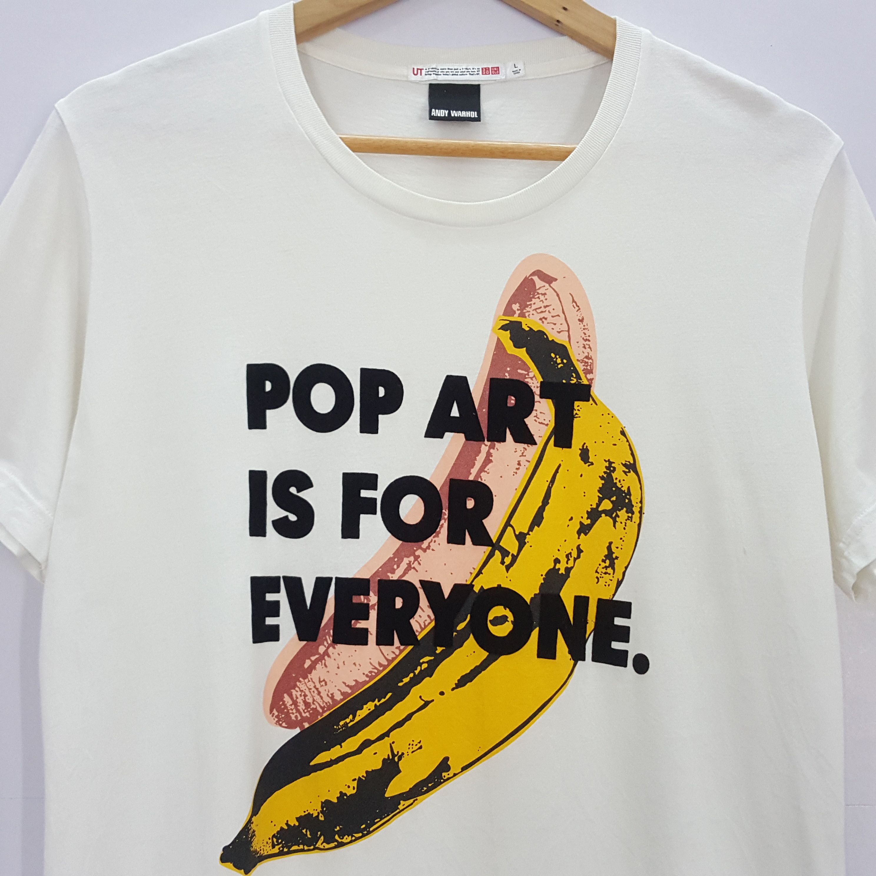 Andy Warhol × Vintage Vintage ANDY WARHOL Pop Art nice design t-shirt Size US L / EU 52-54 / 3 - 3 Thumbnail