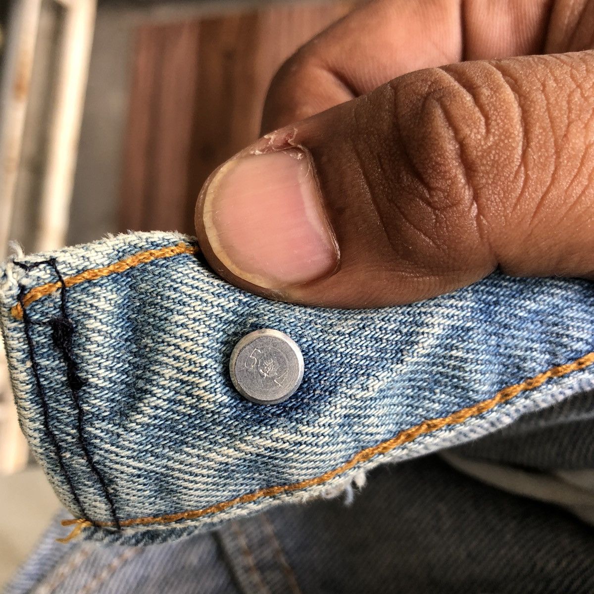 Levi's × Vintage Vintage Levis 501 Custom Distressed Denim Jeans Size US 31 - 5 Thumbnail