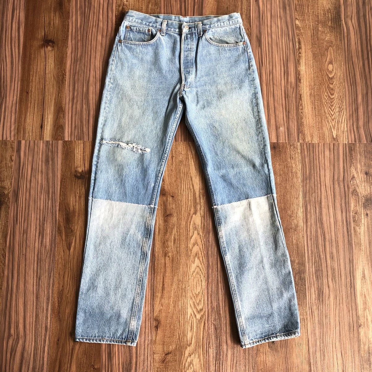 Levi's × Vintage Vintage Levis 501 Custom Distressed Denim Jeans Size US 31 - 10 Thumbnail