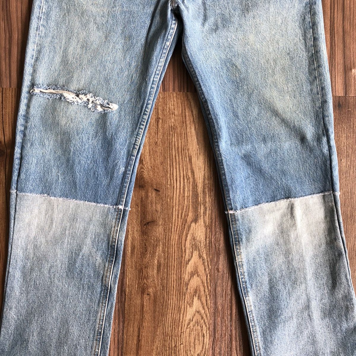 Levi's × Vintage Vintage Levis 501 Custom Distressed Denim Jeans Size US 31 - 2 Thumbnail