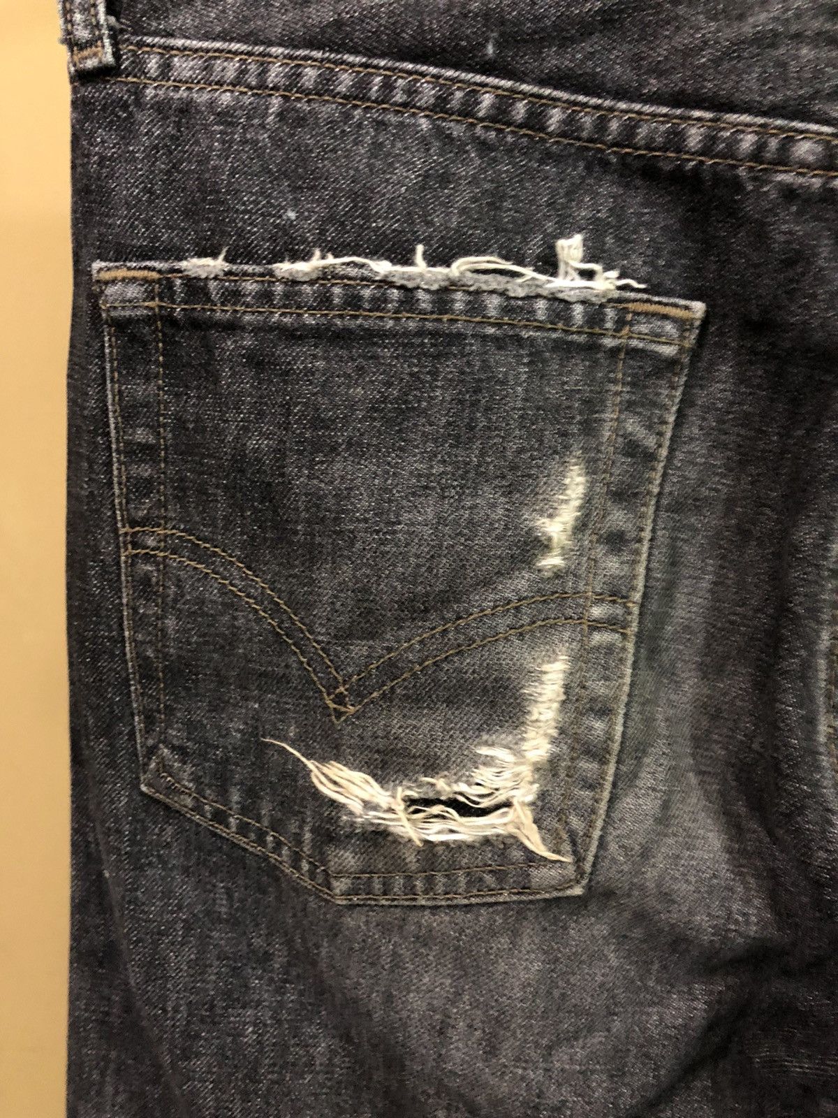Levi's × Vintage Vintage Levis 505 Distressed Denim Jeans Size US 30 / EU 46 - 9 Thumbnail