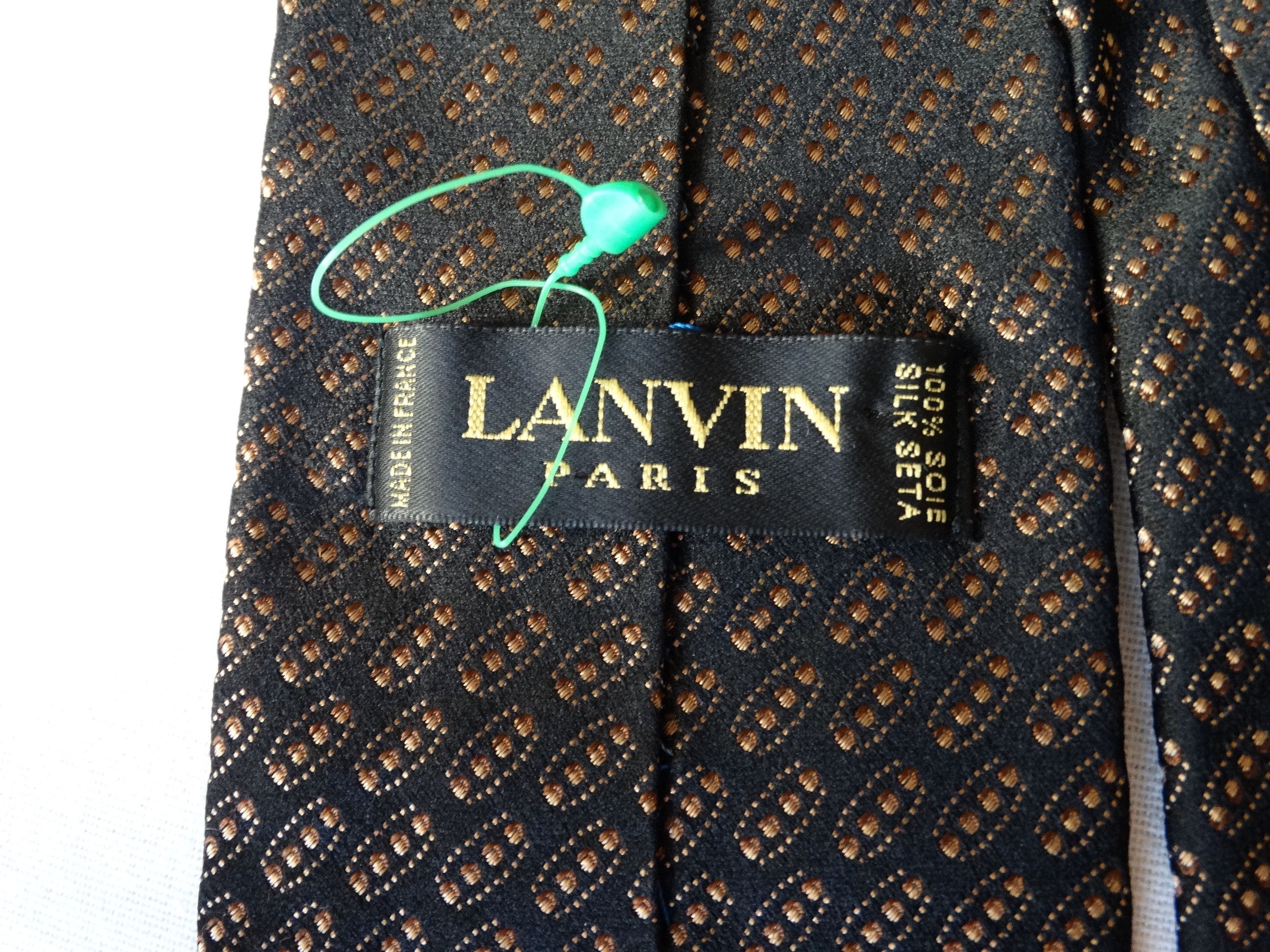 Lanvin T8 Lanvin paisley dot baroque tie made Italy silk Size ONE SIZE - 3 Thumbnail