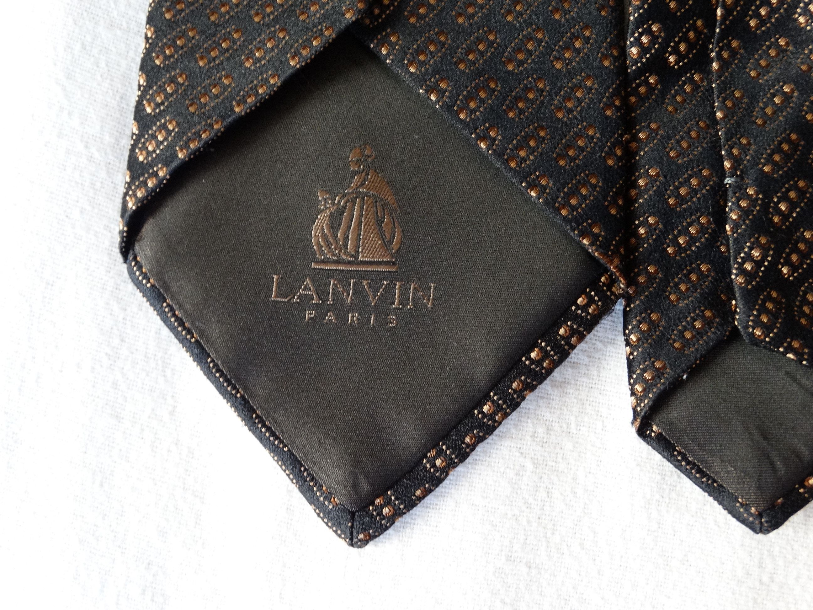 Lanvin T8 Lanvin paisley dot baroque tie made Italy silk Size ONE SIZE - 2 Thumbnail