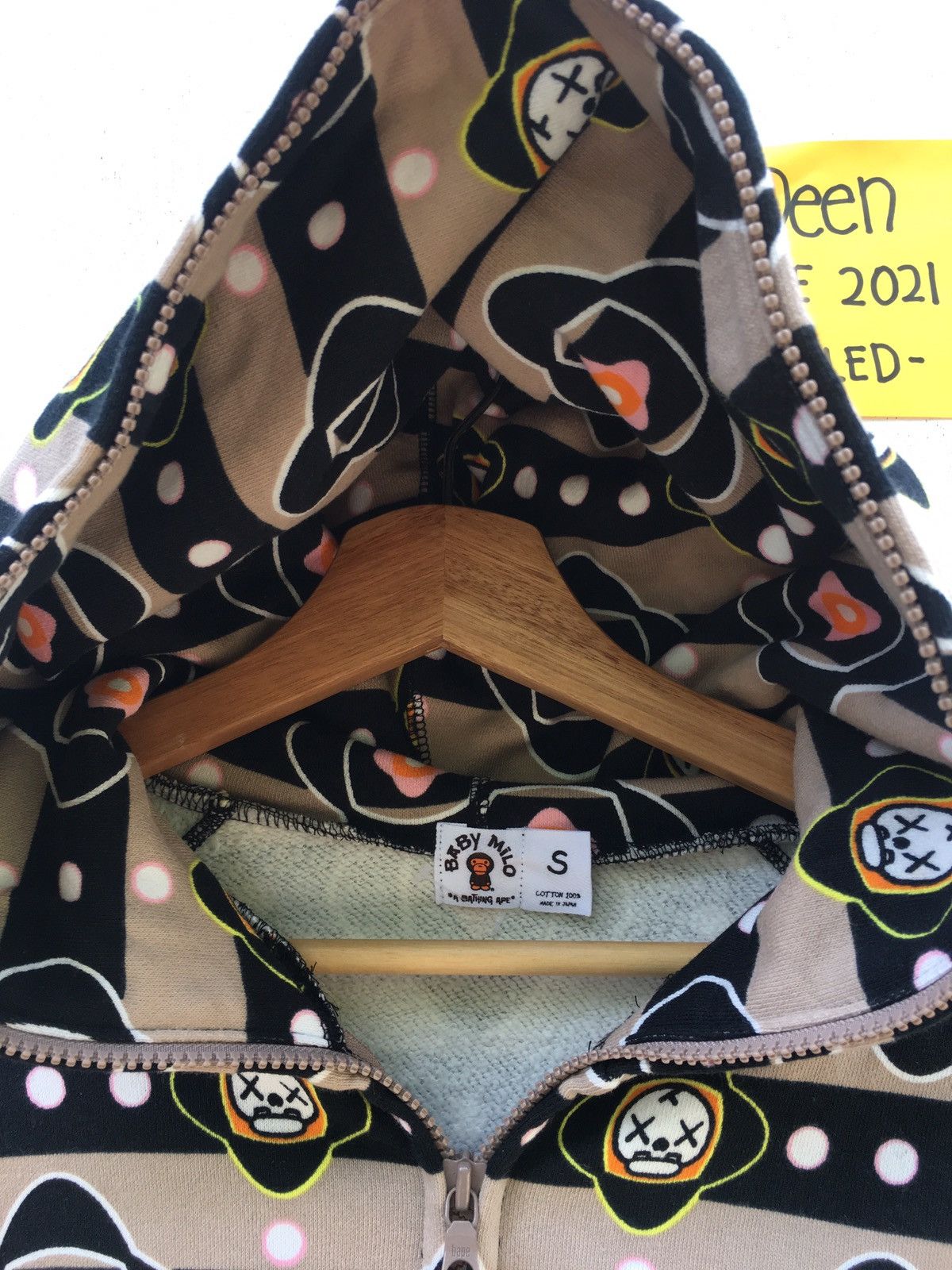 Bape × Kaws Bape x Kaws Baby Milo Monogram Full Zip Hoodie Size US S / EU 44-46 / 1 - 7 Thumbnail