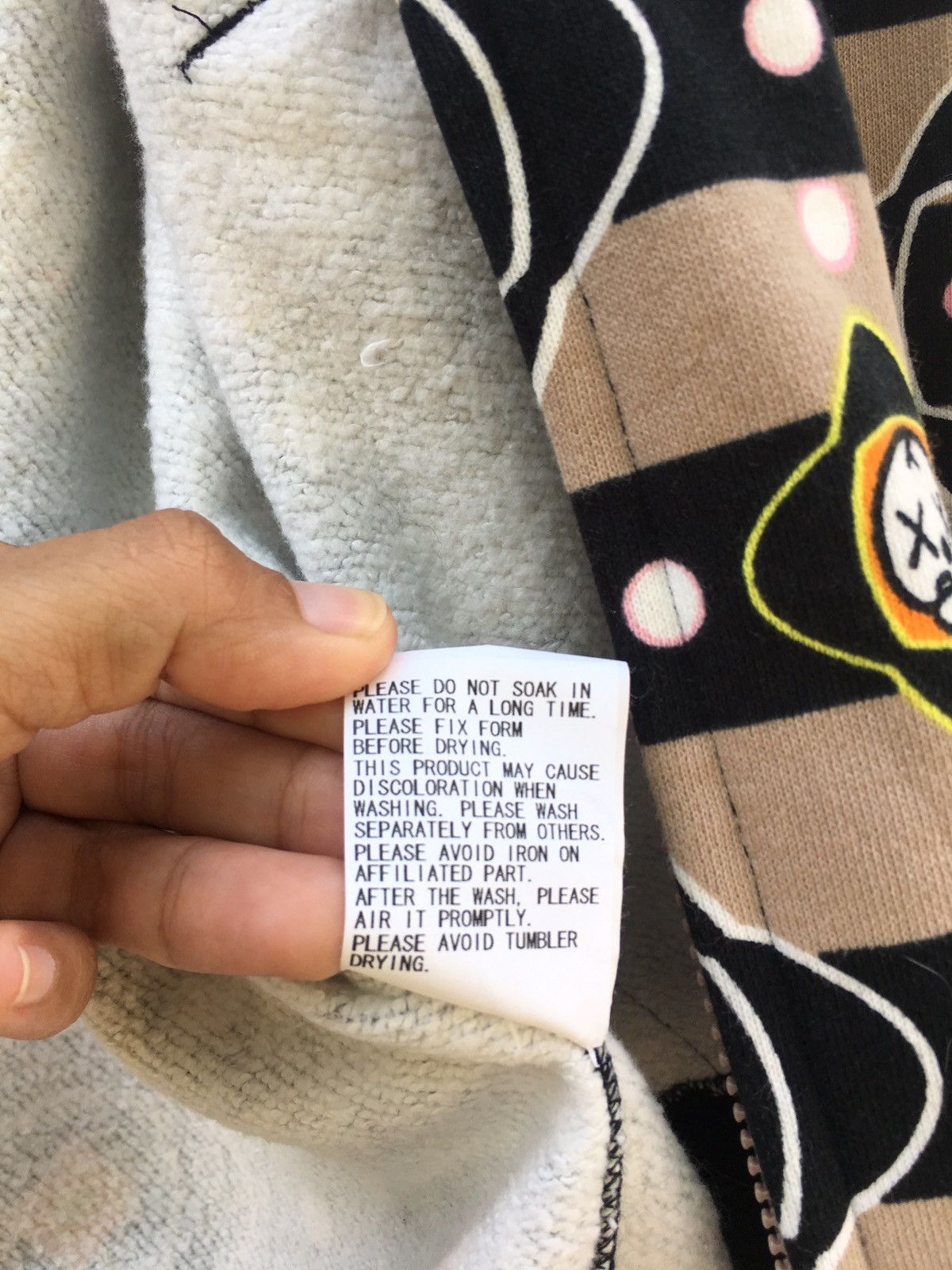 Bape × Kaws Bape x Kaws Baby Milo Monogram Full Zip Hoodie Size US S / EU 44-46 / 1 - 14 Thumbnail