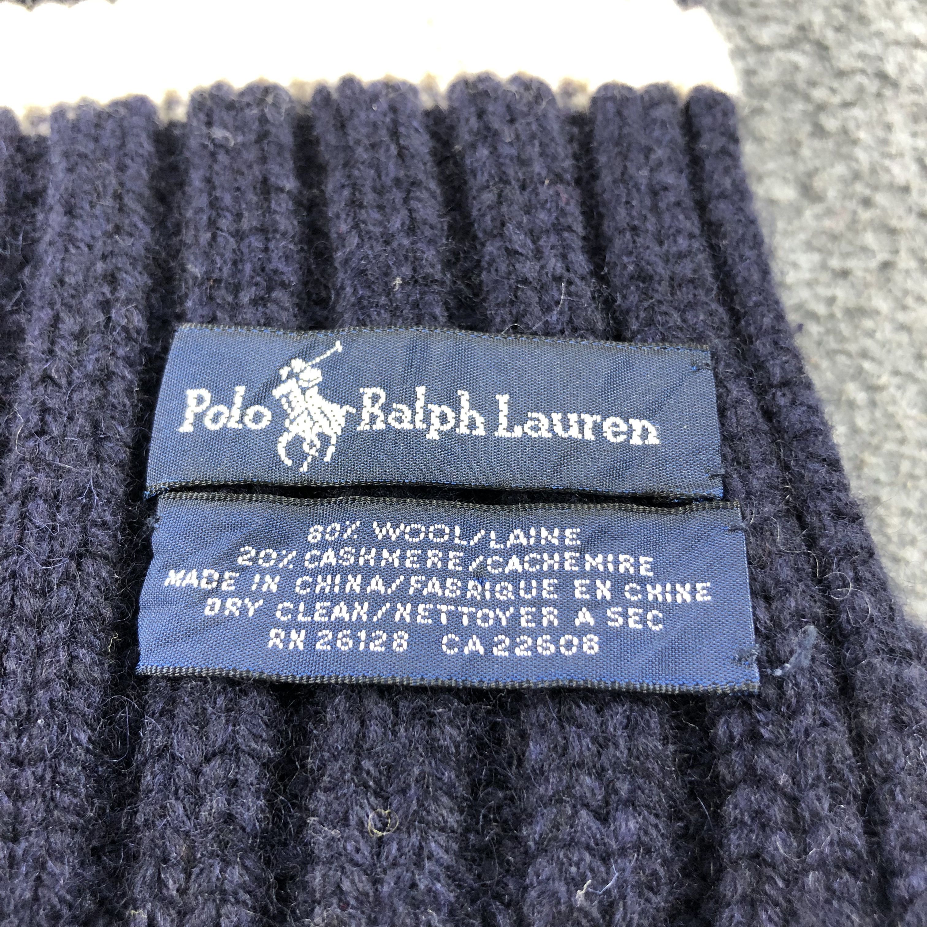 Ralph Lauren Ralph Lauren Cable Knit Wool Scarf Muffler V721 Size ONE SIZE - 4 Thumbnail