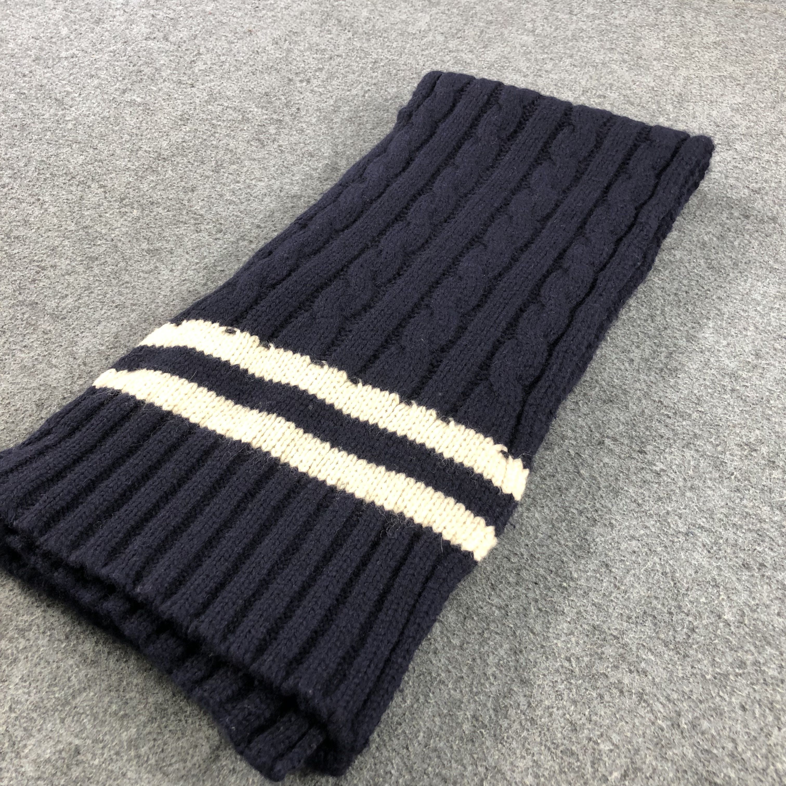 Ralph Lauren Ralph Lauren Cable Knit Wool Scarf Muffler V721 Size ONE SIZE - 3 Thumbnail