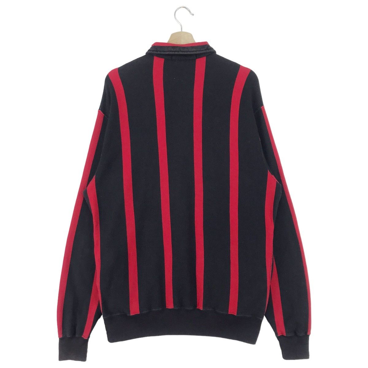 Polo Ralph Lauren × Ralph Lauren × Vintage 90’s Polo Ralph Lauren Stripe Half Zip Sweatshirts Size US L / EU 52-54 / 3 - 5 Thumbnail