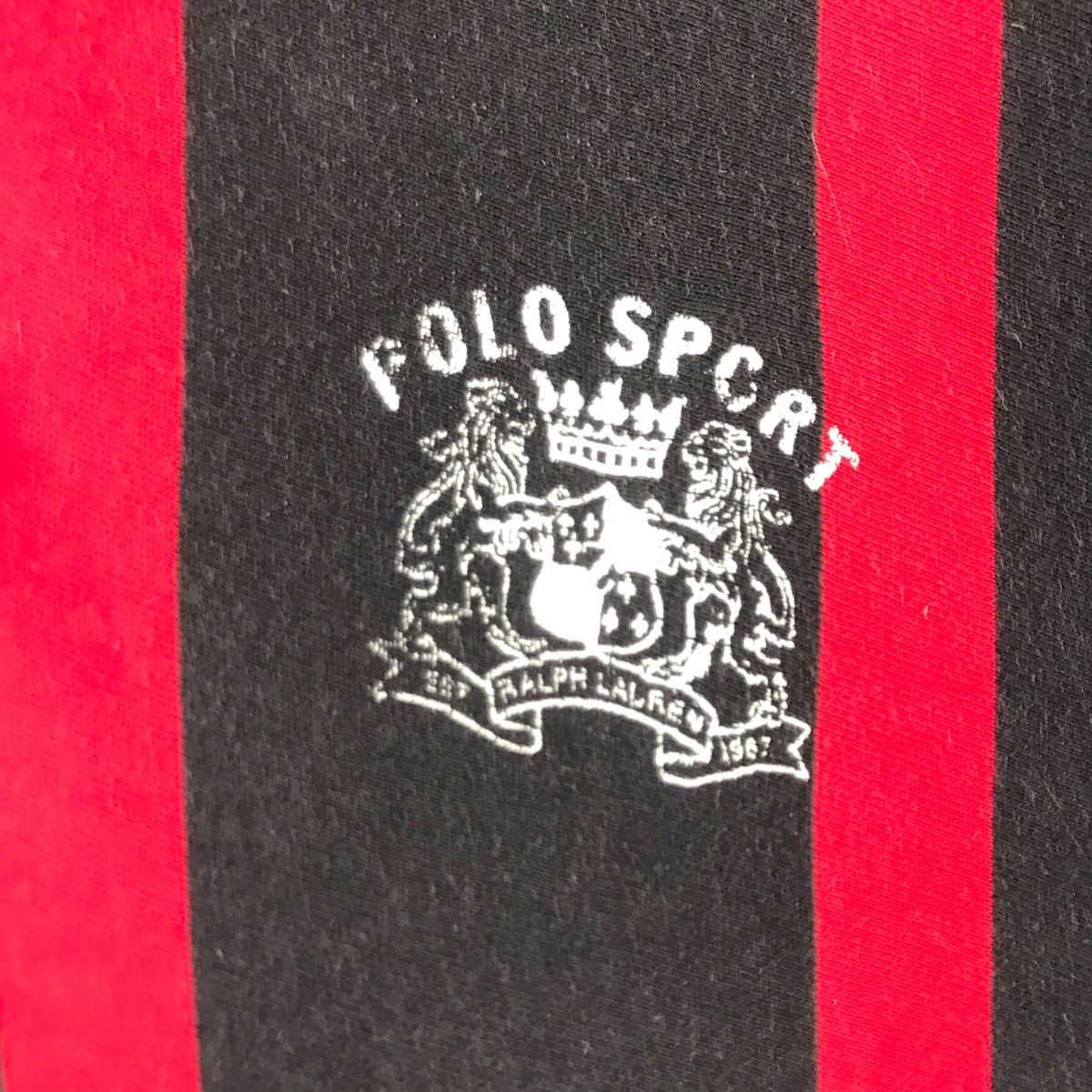 Polo Ralph Lauren × Ralph Lauren × Vintage 90’s Polo Ralph Lauren Stripe Half Zip Sweatshirts Size US L / EU 52-54 / 3 - 7 Thumbnail