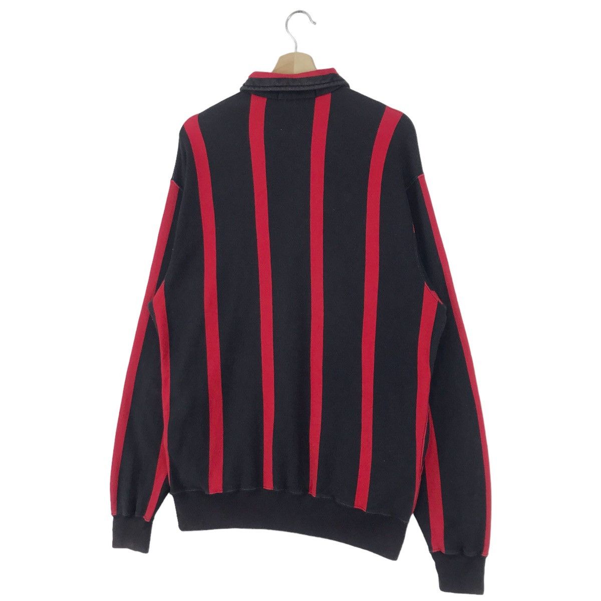 Polo Ralph Lauren × Ralph Lauren × Vintage 90’s Polo Ralph Lauren Stripe Half Zip Sweatshirts Size US L / EU 52-54 / 3 - 6 Thumbnail