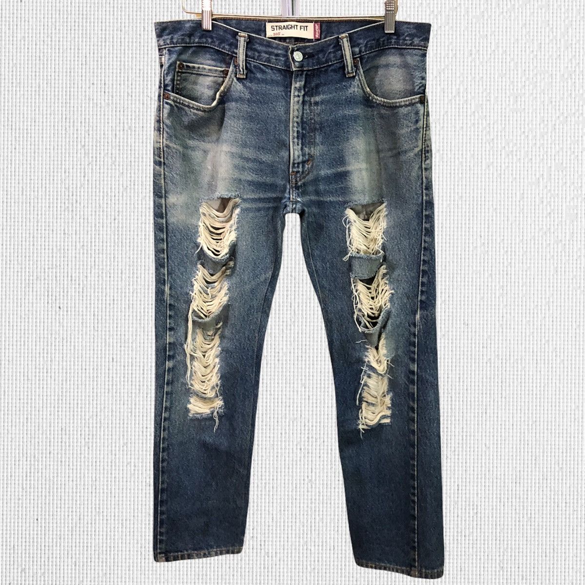 Levi's Vintage Levis 505 Distressed Denim Jeans Size US 34 / EU 50 - 1 Thumbnail