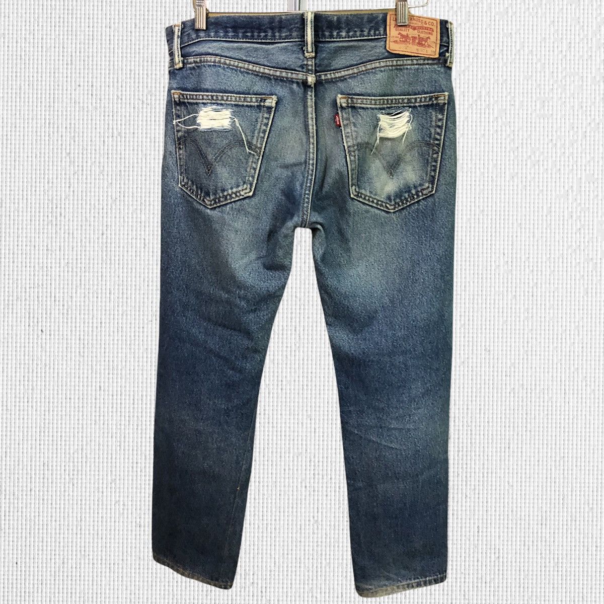 Levi's Vintage Levis 505 Distressed Denim Jeans Size US 34 / EU 50 - 2 Thumbnail