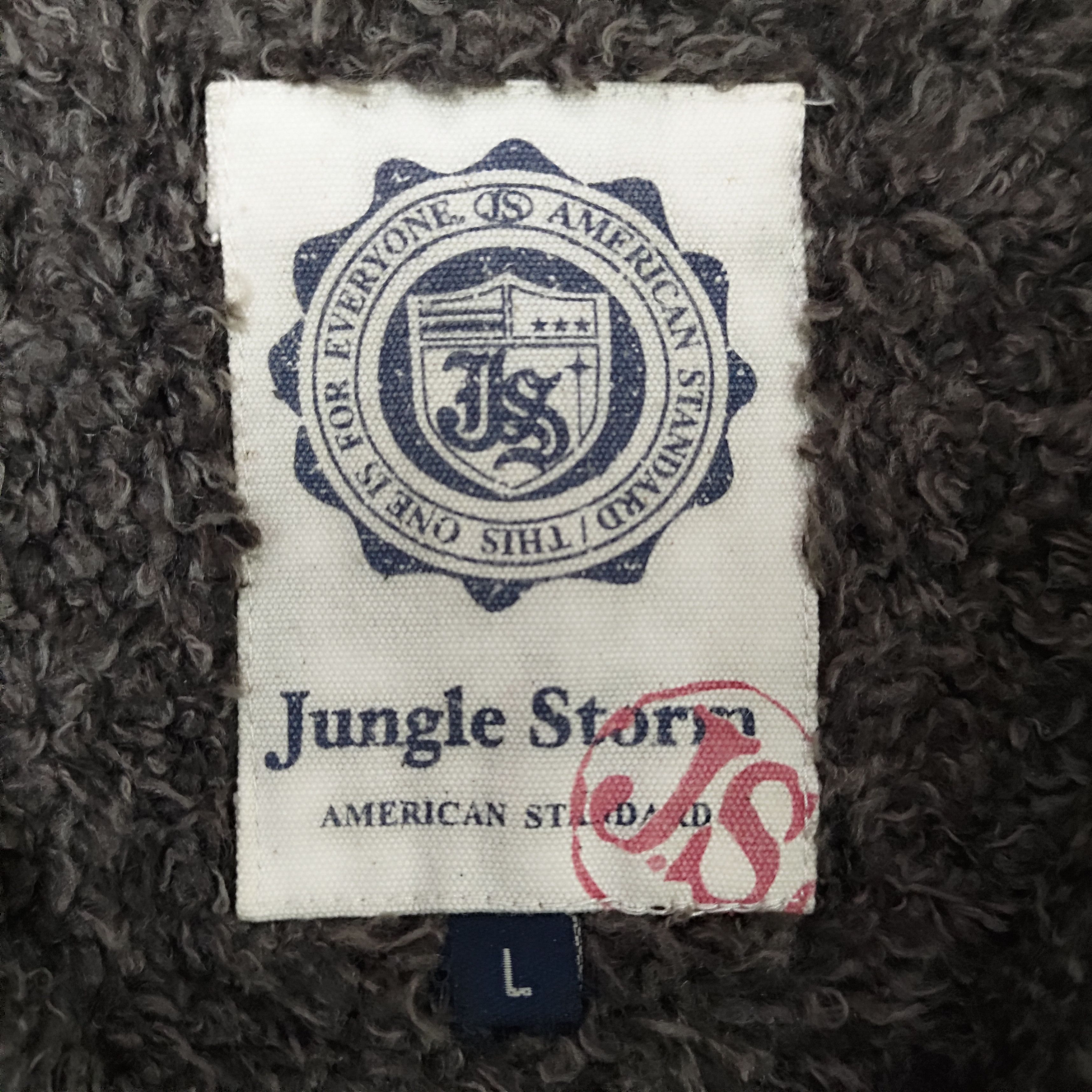 Vintage 🔥Vintage Jungle Storm American Standard Denim Sherpa Jacket Size US L / EU 52-54 / 3 - 11 Thumbnail