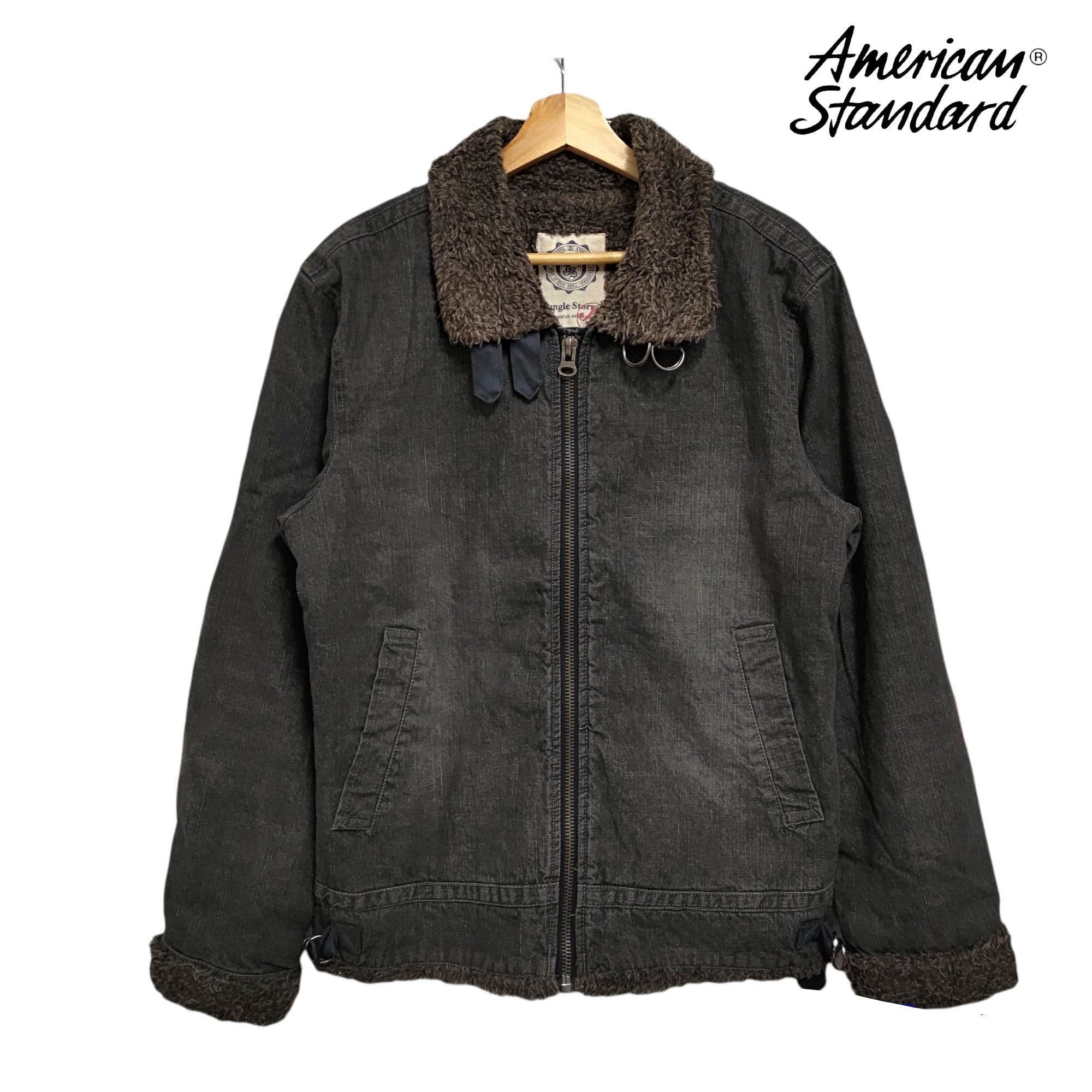 Vintage 🔥Vintage Jungle Storm American Standard Denim Sherpa Jacket Size US L / EU 52-54 / 3 - 2 Thumbnail