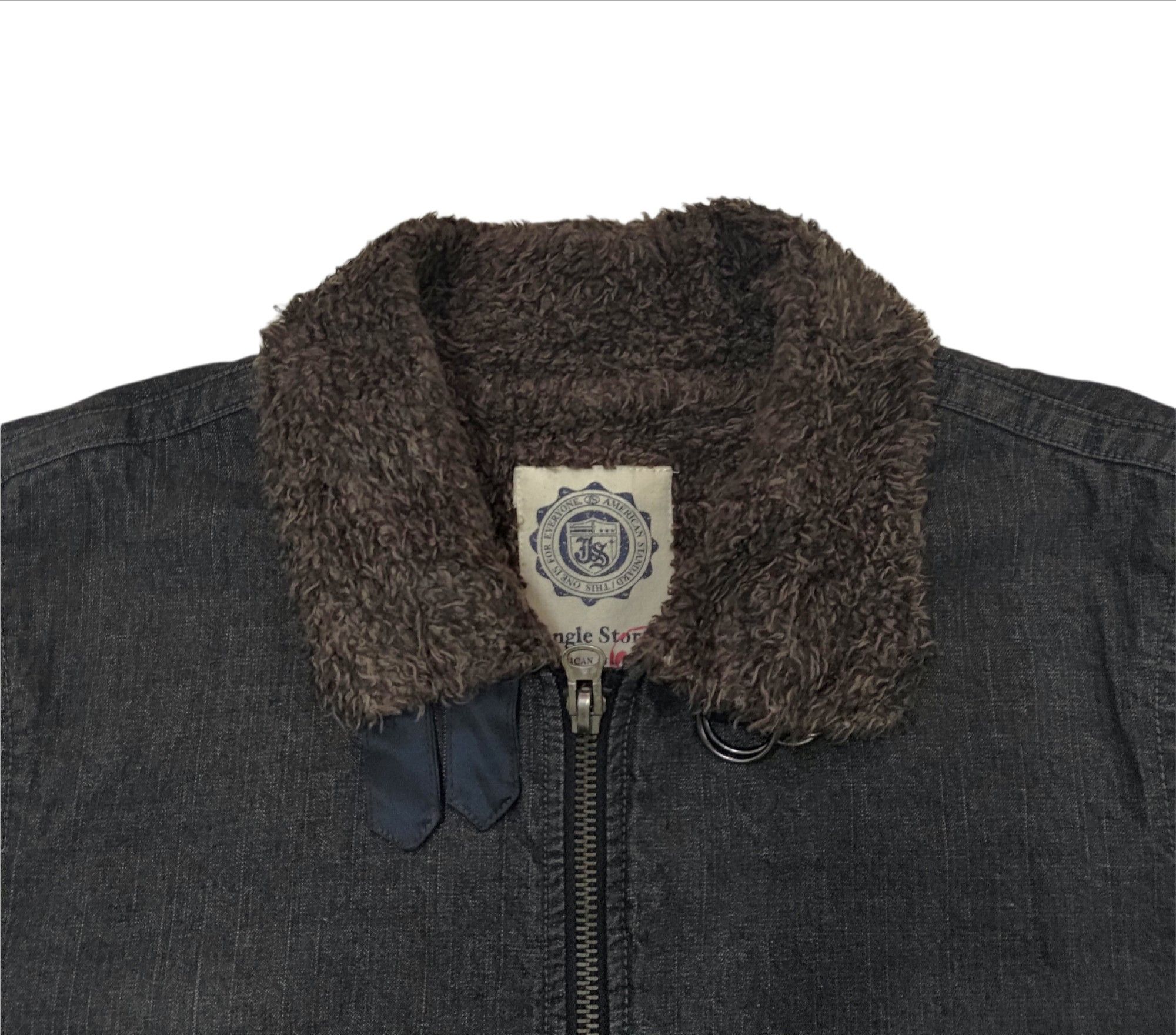 Vintage 🔥Vintage Jungle Storm American Standard Denim Sherpa Jacket Size US L / EU 52-54 / 3 - 3 Thumbnail