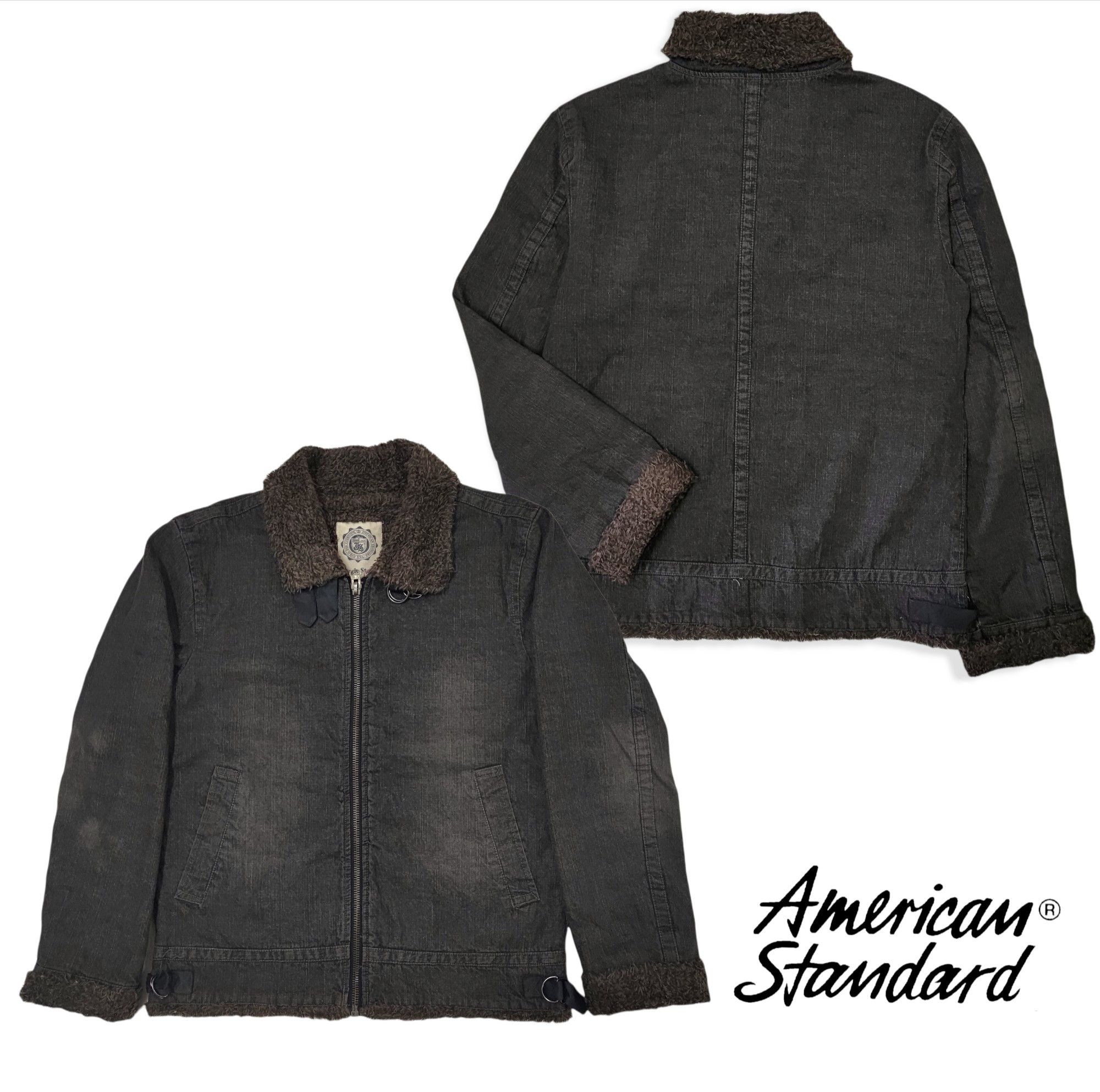 Vintage 🔥Vintage Jungle Storm American Standard Denim Sherpa Jacket Size US L / EU 52-54 / 3 - 1 Thumbnail