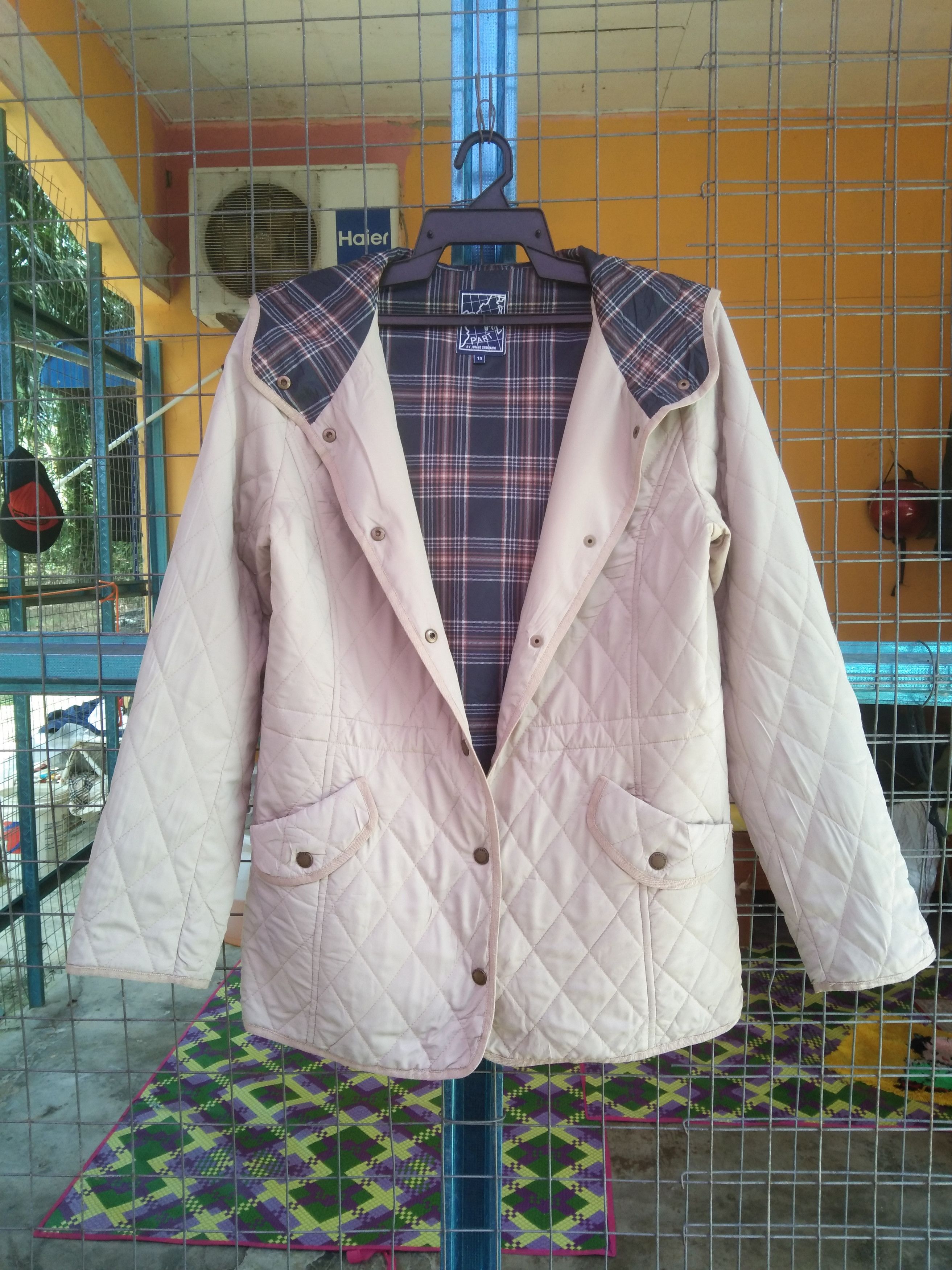 image of Part 2 By Junko Shimada Quilted Jacket in Light Brown, Men's (Size Small)