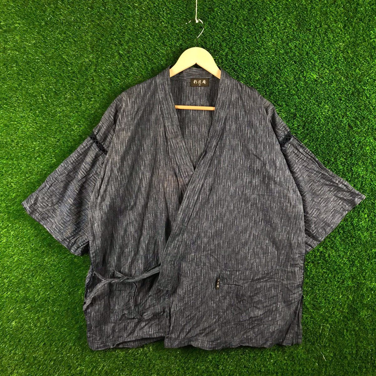 Indigo × Japanese Brand Vintage Kimono Japanese Traditional Size US M / EU 48-50 / 2 - 1 Thumbnail