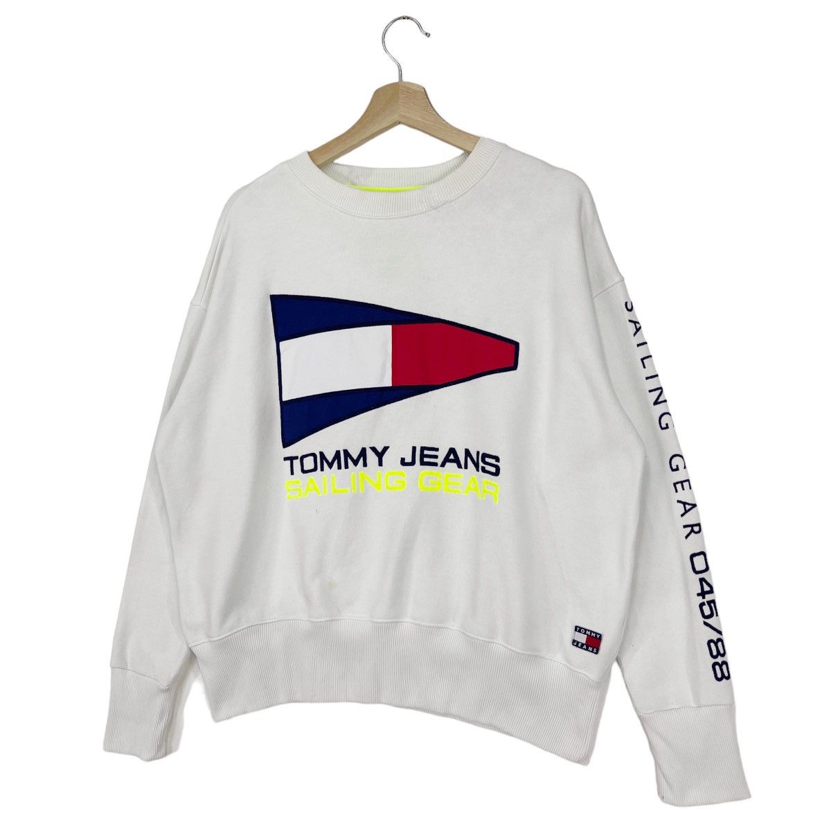 Tommy Hilfiger × Tommy Jeans × Vintage 90’s Tommy Sailing Gear Sweatshirts Size US M / EU 48-50 / 2 - 2 Thumbnail