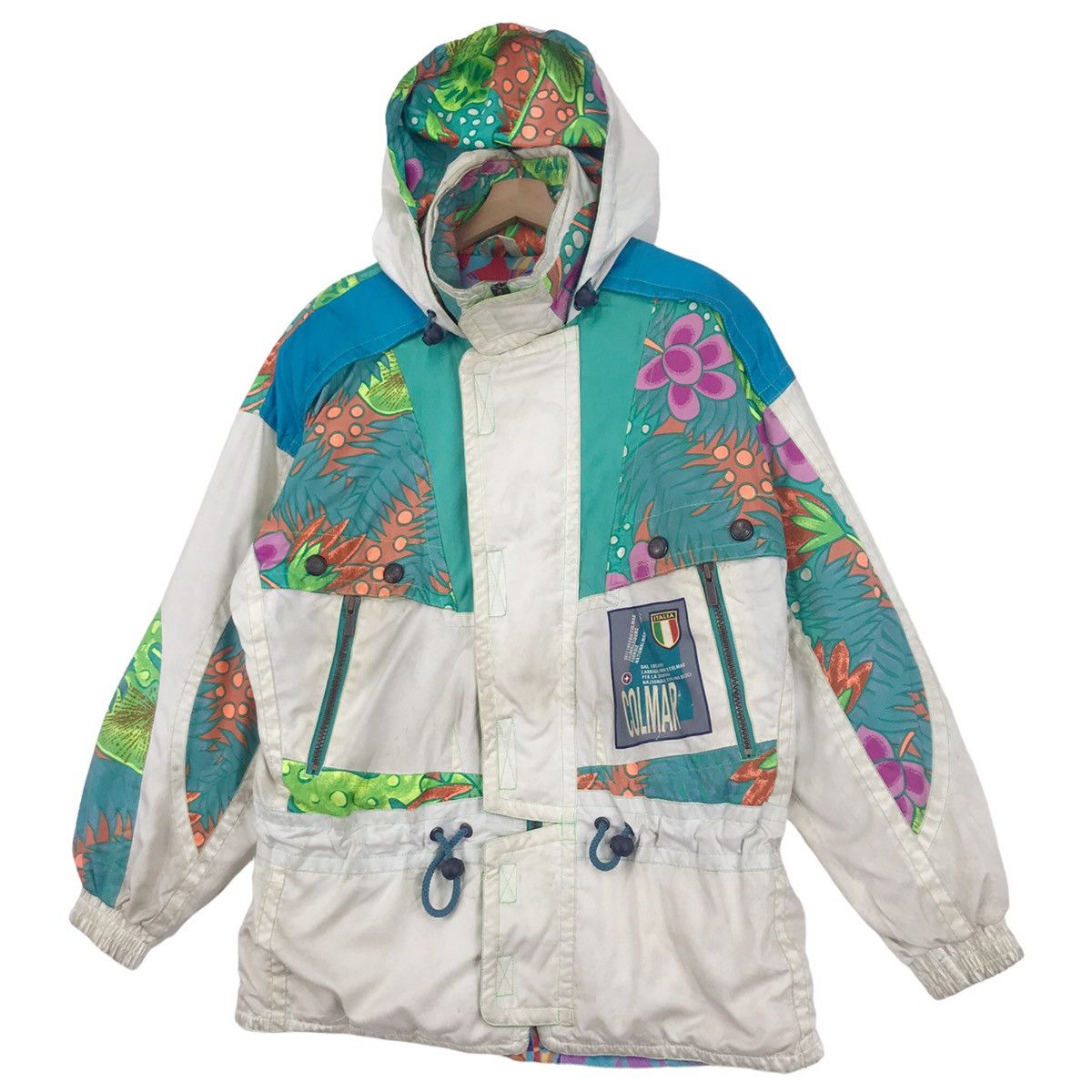 Colmar Colmar Flower Design Hoodie Ski Jacket Size US XL / EU 56 / 4 - 2 Thumbnail