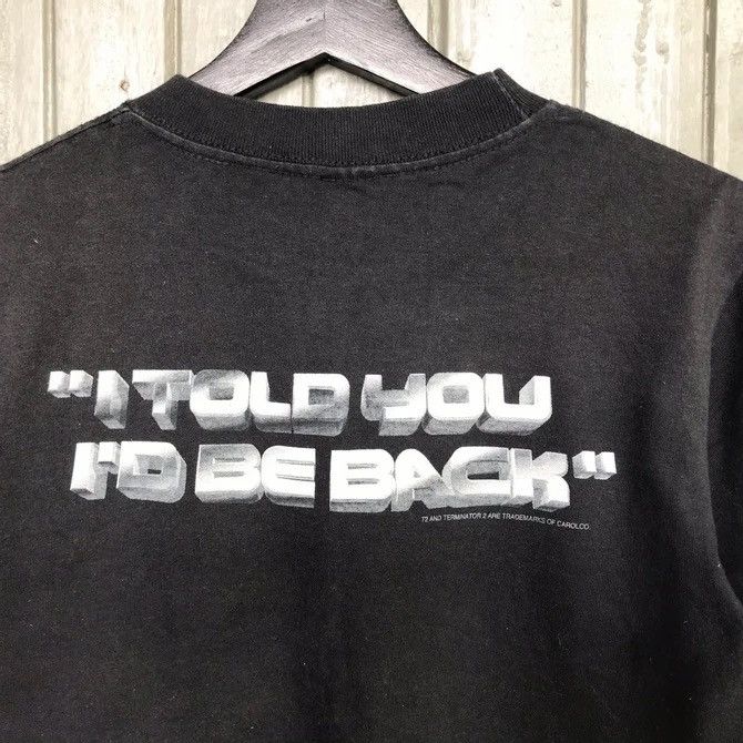 Vintage 🔥Vintage TERMINATOR 2 I told you i will be back 90s tees Size US S / EU 44-46 / 1 - 8 Thumbnail