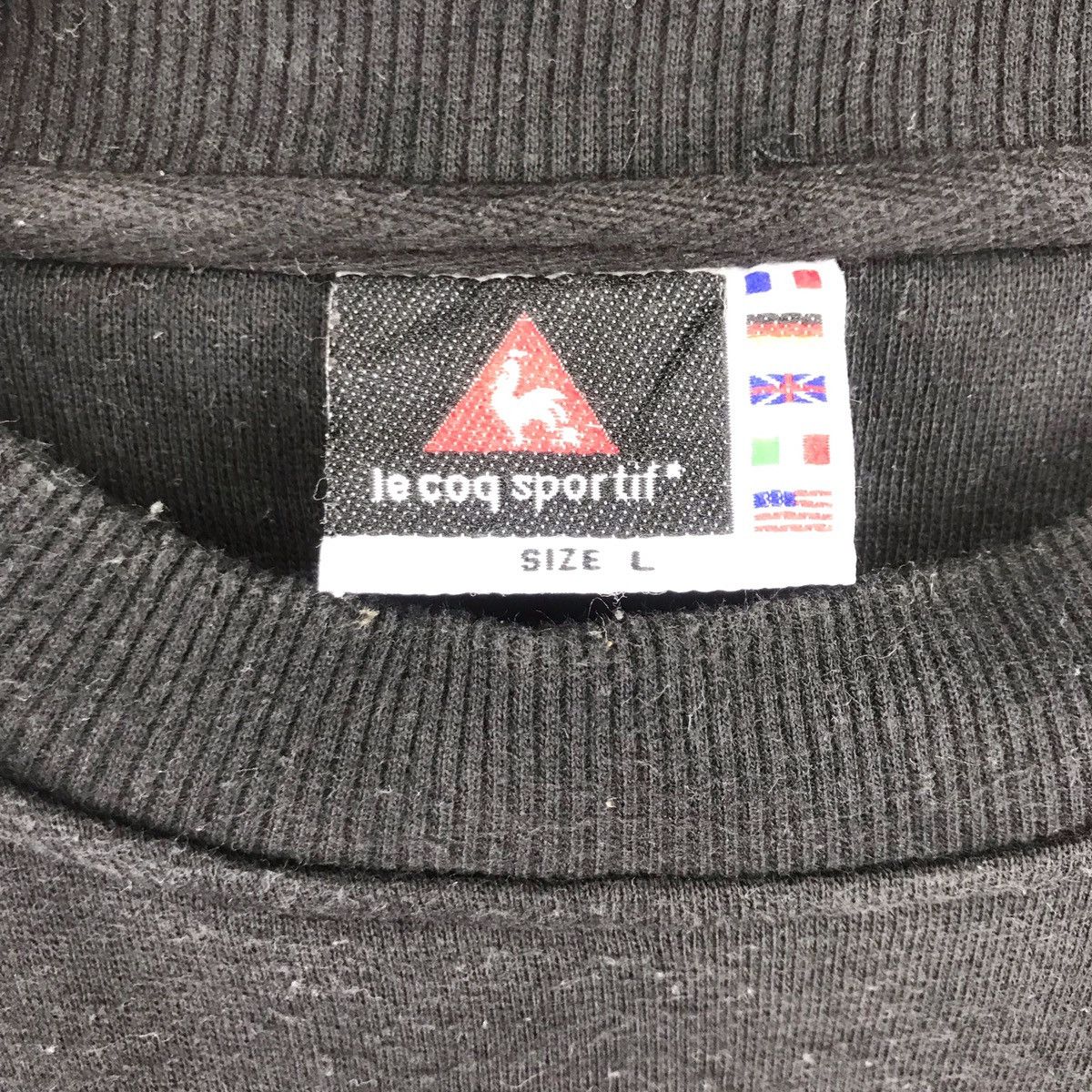Le Coq Sportif × Vintage 90’s Le Coq Sportif Embroidered Logo Side Tape Sweatshirts Size US L / EU 52-54 / 3 - 9 Thumbnail