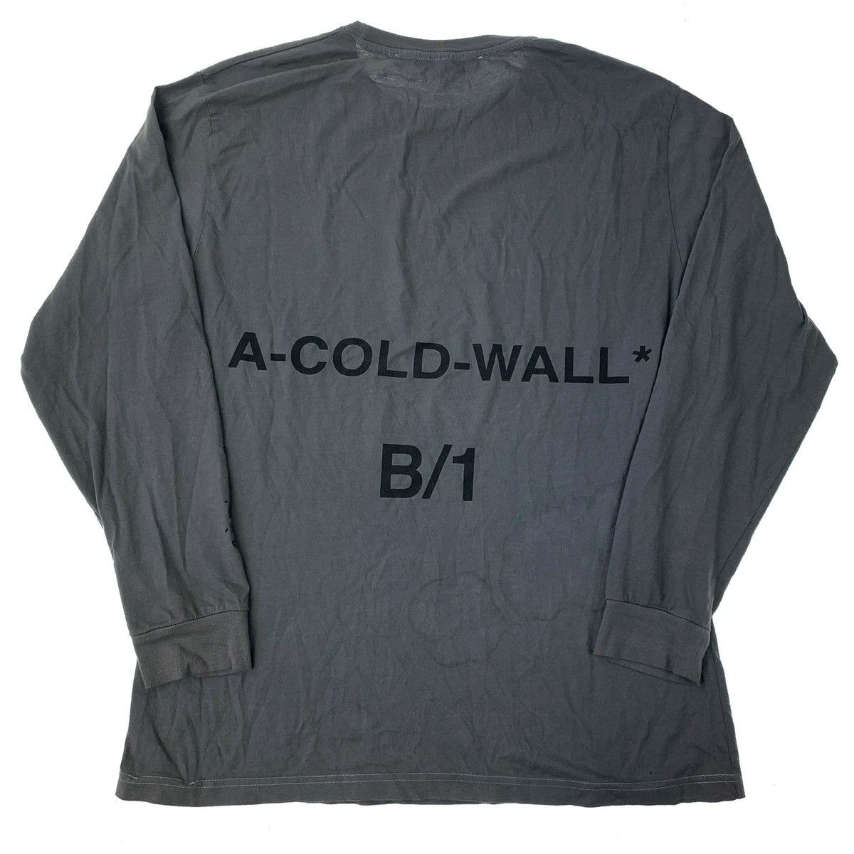 A-COLD-WALL* Grey Long Sleeve T Shirt