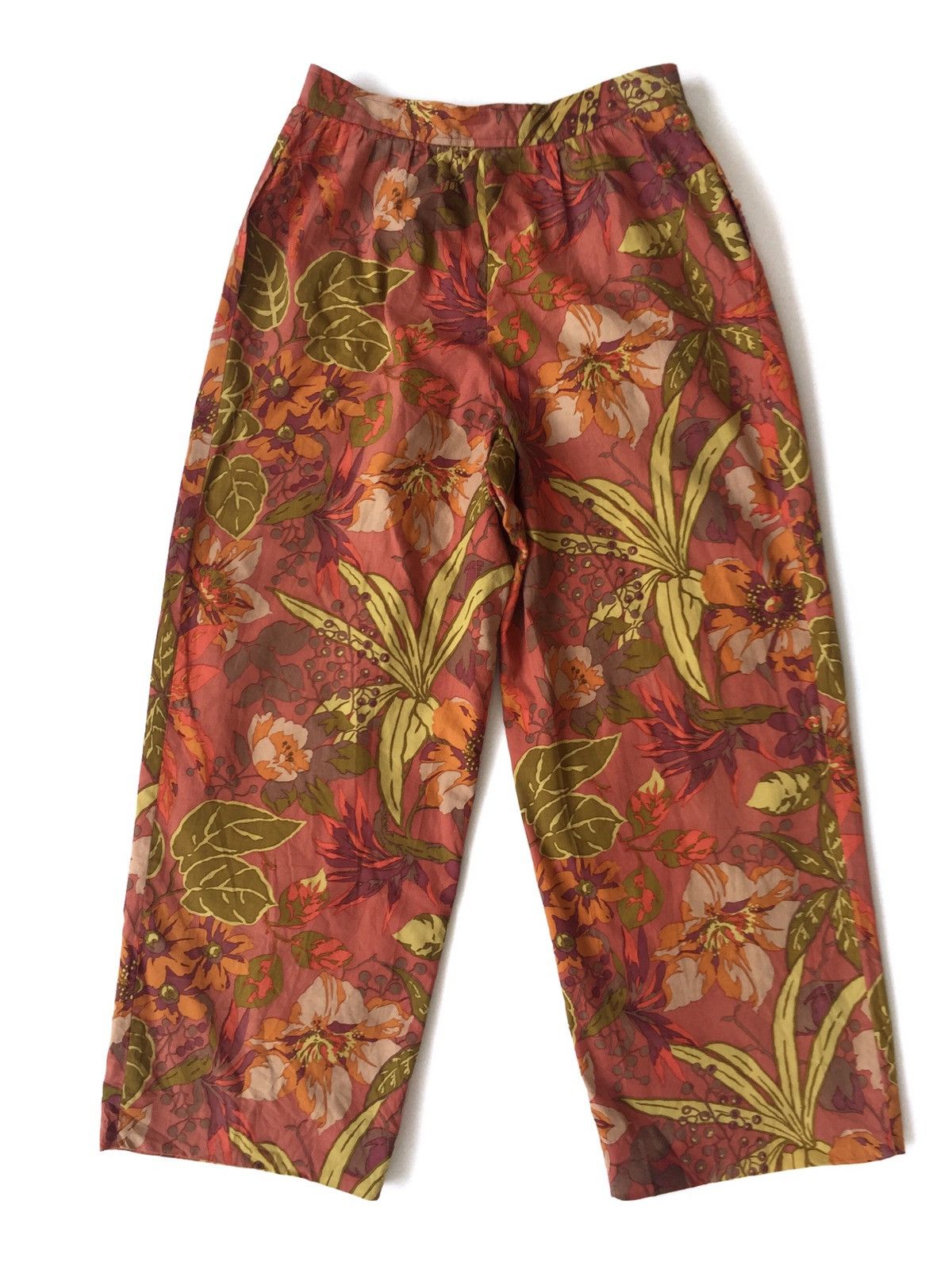 Vintage × Yves Saint Laurent 💥FinalDrop💥YvesSaintLaurent Overprint Floral Pant Size 26" / US 2 / IT 38 - 4 Thumbnail