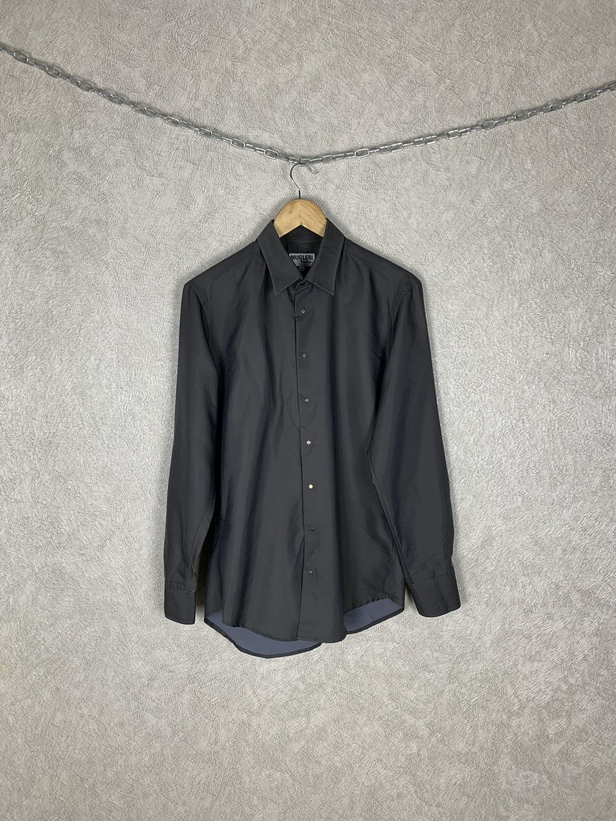 image of Full Metal Button Thierry Mugler Shirt, Men's (Size Small)