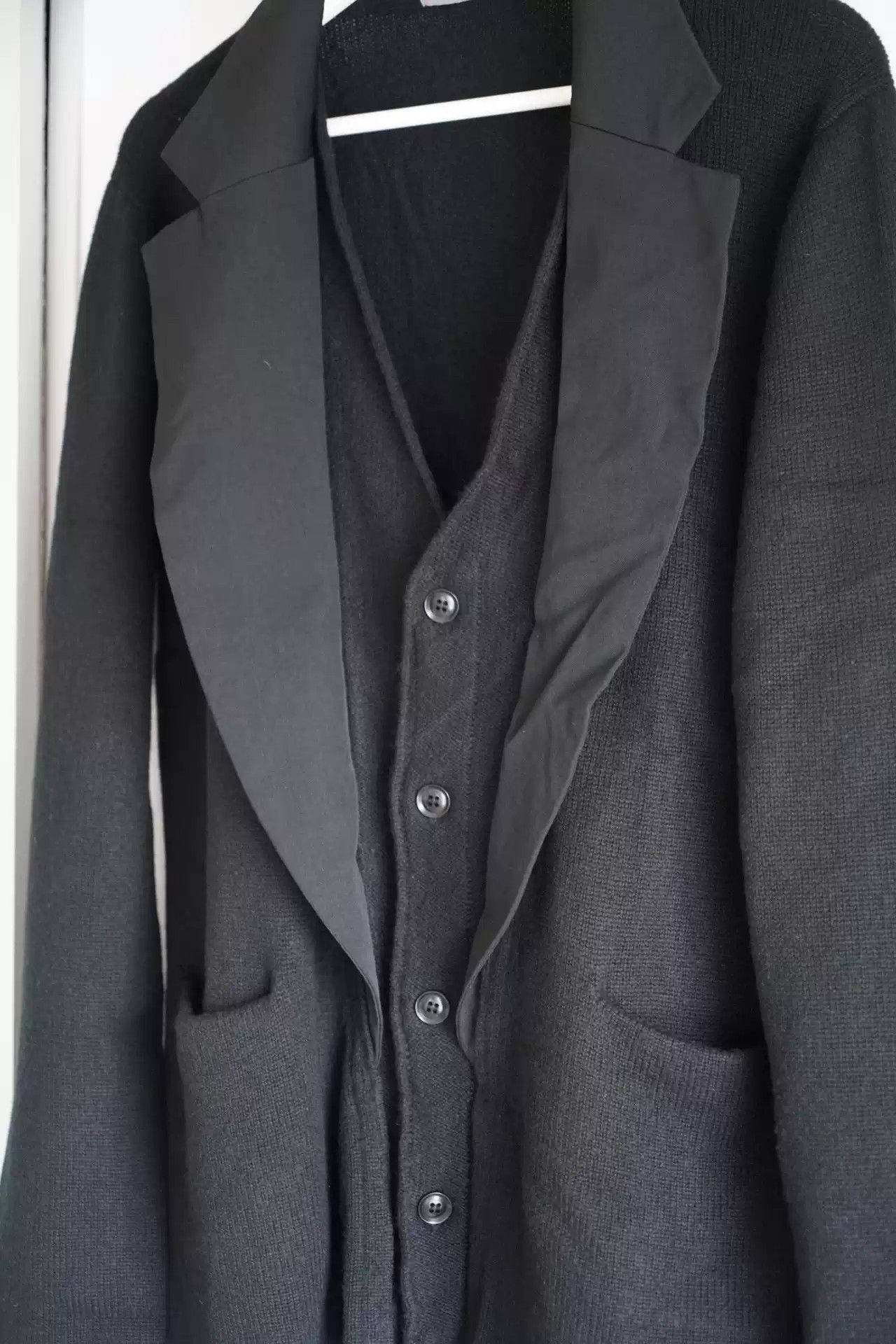 Yohji Yamamoto Yohji Yamamoto 11aw Wool Double Layer Coat Size US L / EU 52-54 / 3 - 3 Thumbnail