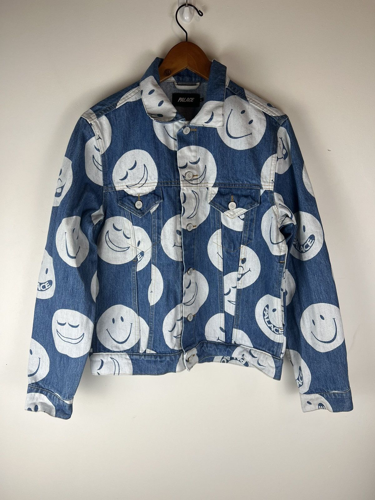 image of Palace Movement Denim Jacket in Blue, Men's (Size Small)