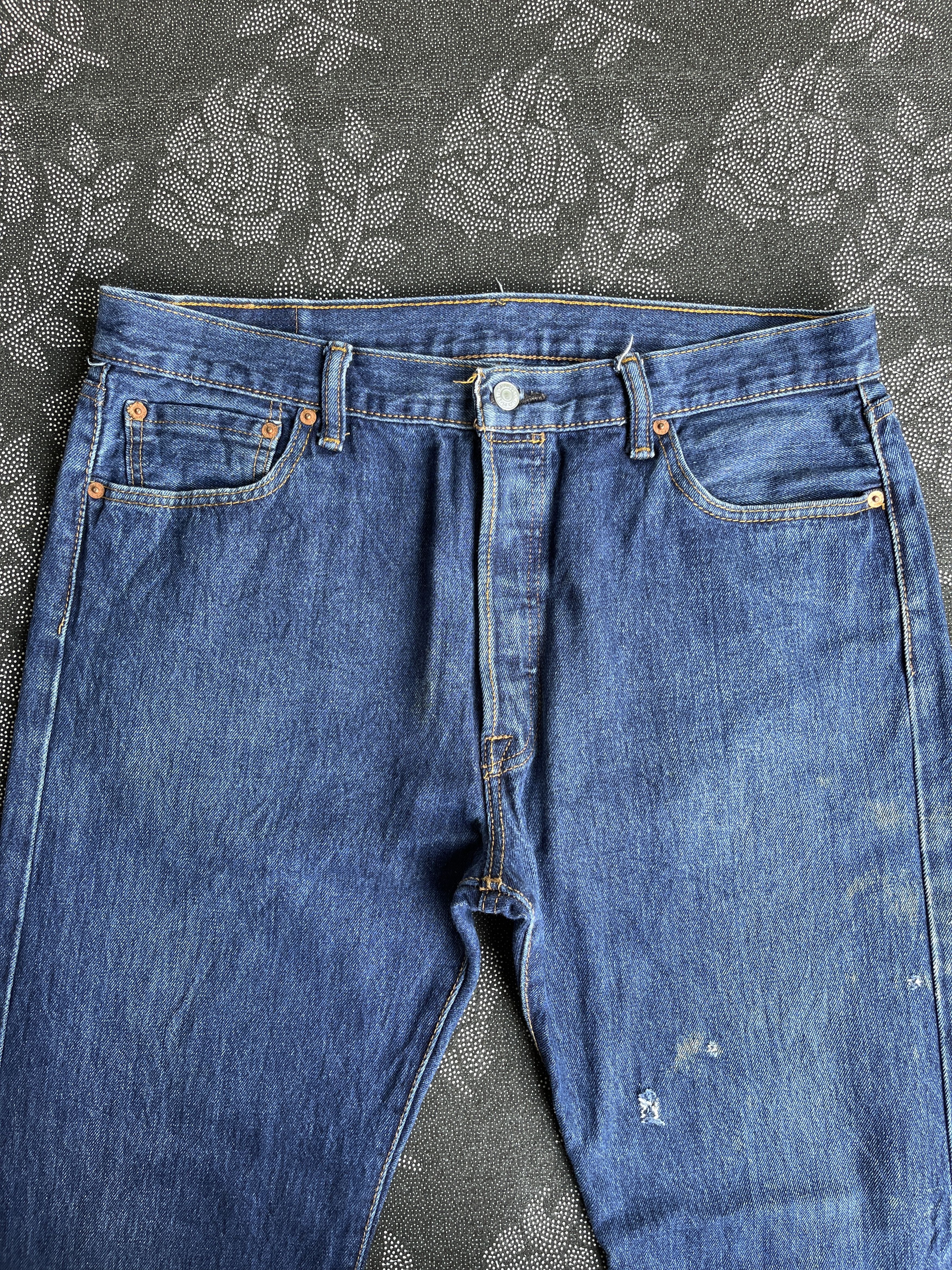 Levi's × Vintage Vintage Levi’s 501 Jeans Blue Wash Denim - J196 Size US 36 / EU 52 - 3 Thumbnail